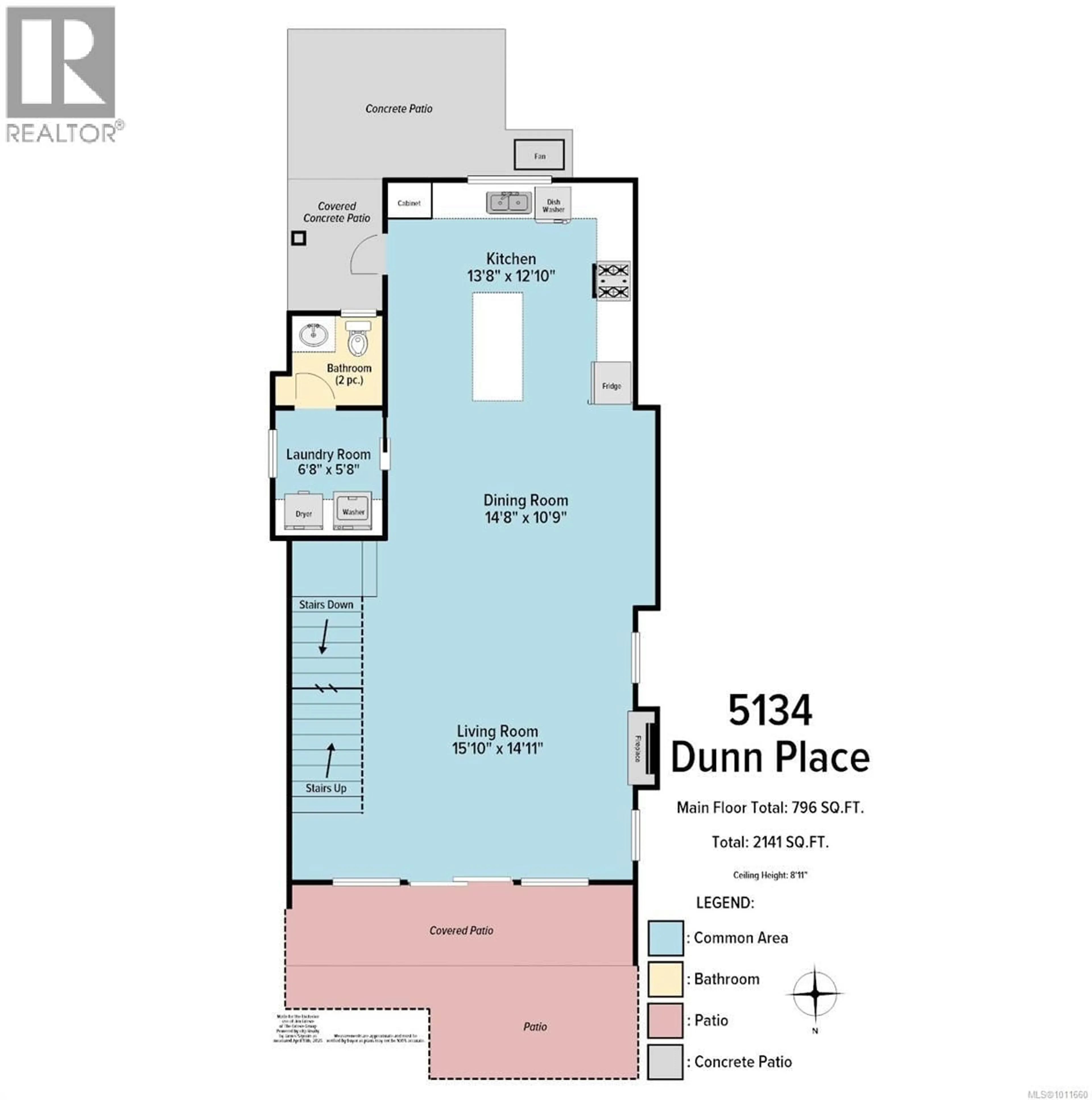 Floor plan for 5134 DUNN PLACE, Nanaimo British Columbia V9T6S9