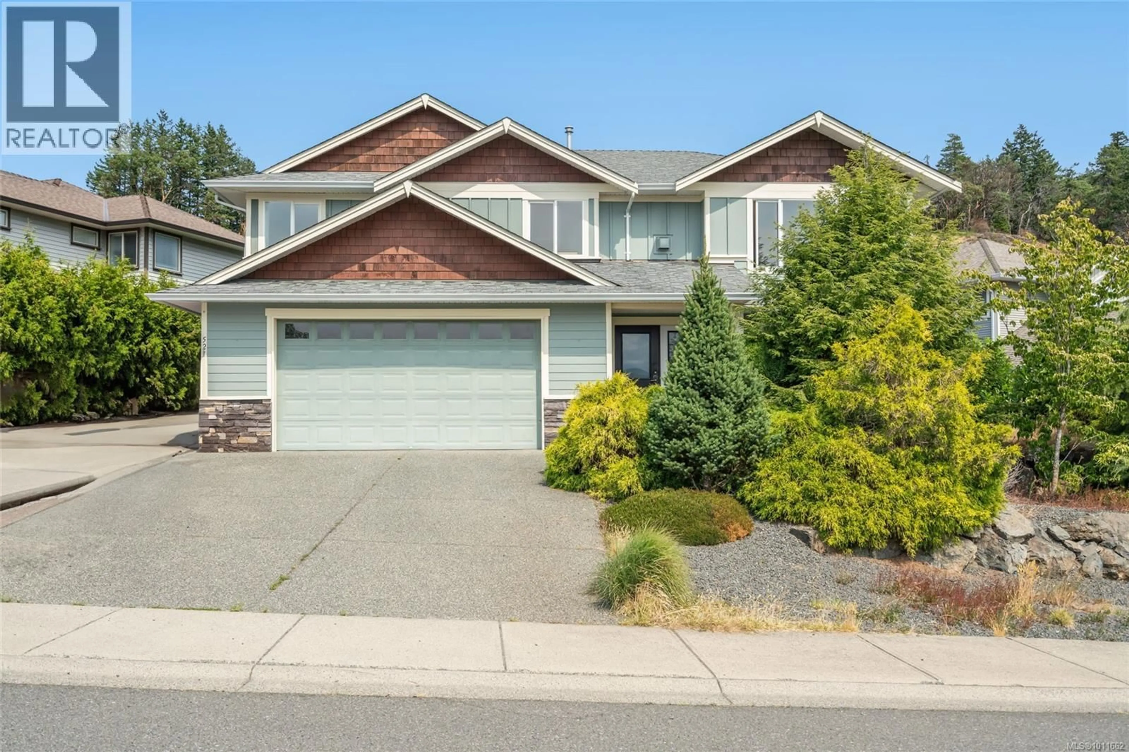 Home with vinyl exterior material, street for 5217 COUGAR TRAIL ROAD, Nanaimo British Columbia V9T6R6