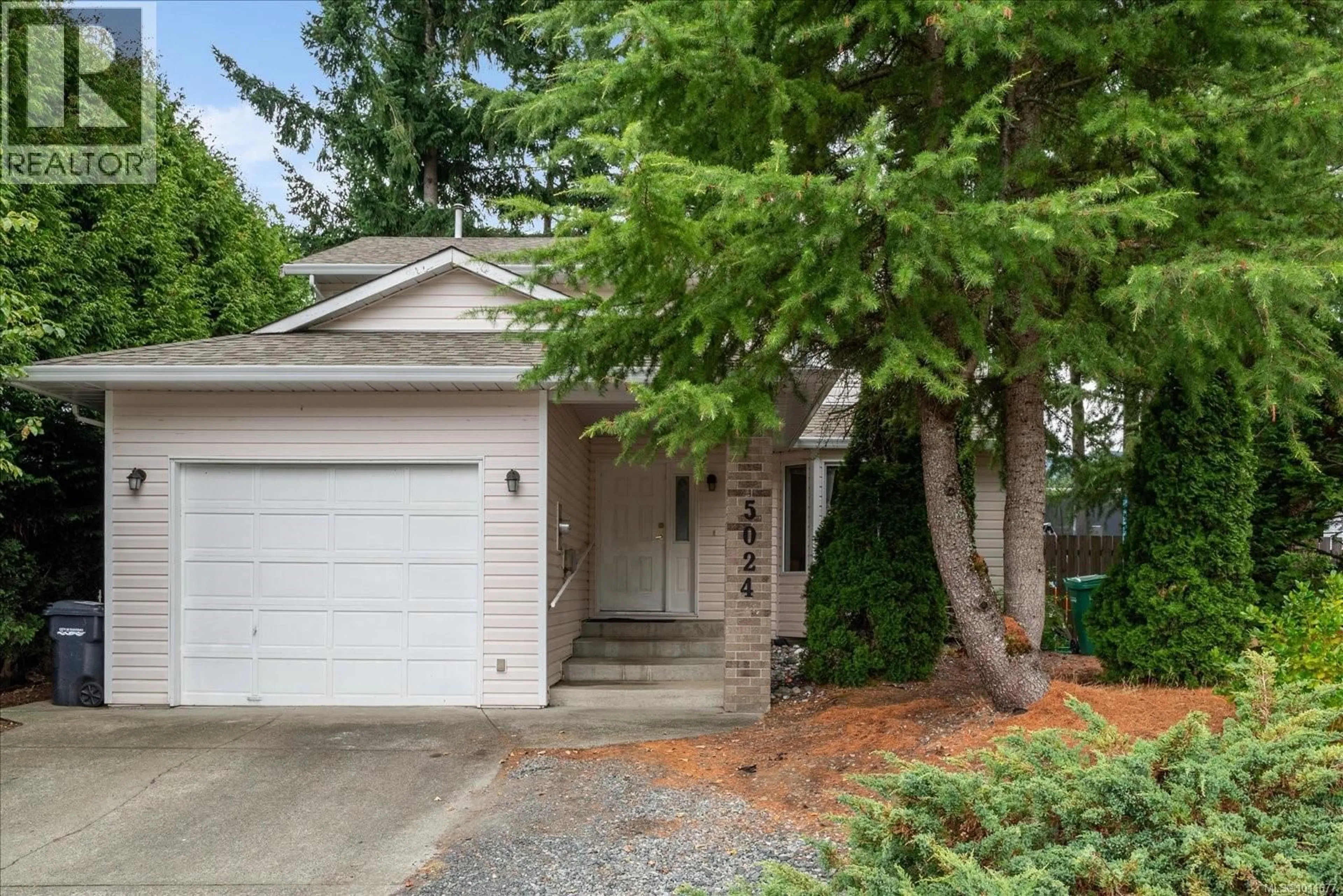 Home with vinyl exterior material, street for 5024 RHEANNA PLACE, Nanaimo British Columbia V9T5Z4