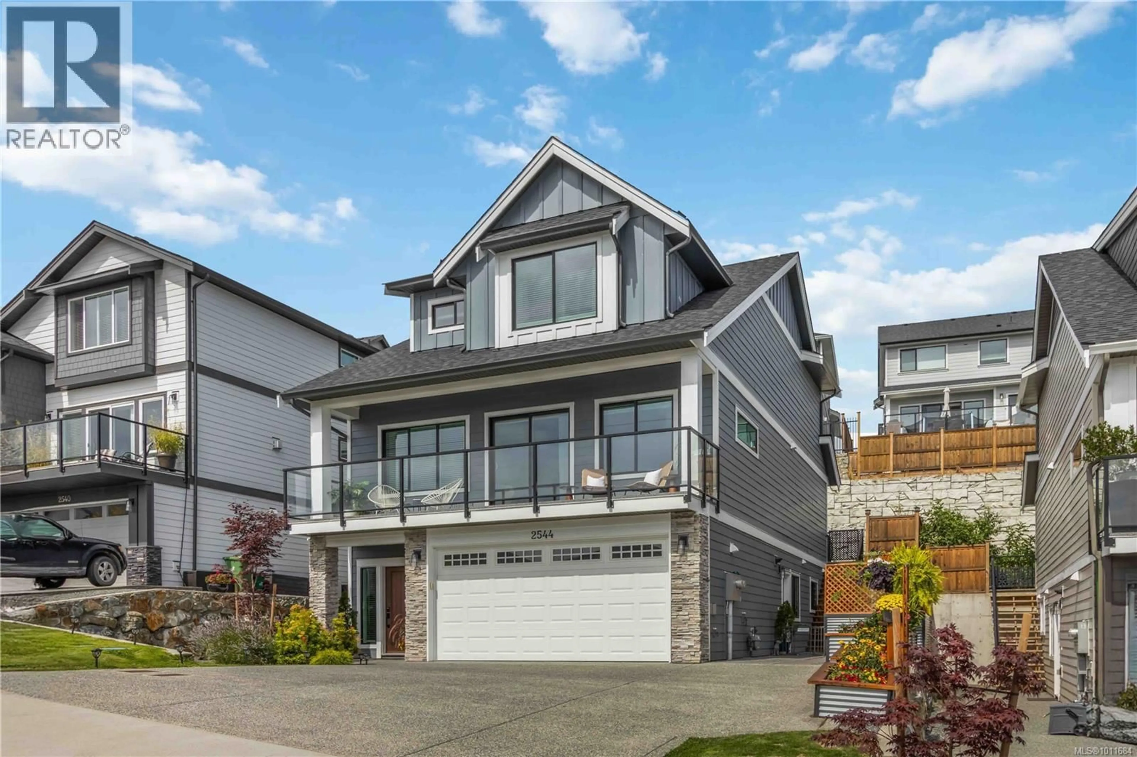 Home with vinyl exterior material, street for 2544 OBSIDIAN PLACE, Langford British Columbia V9B5L4