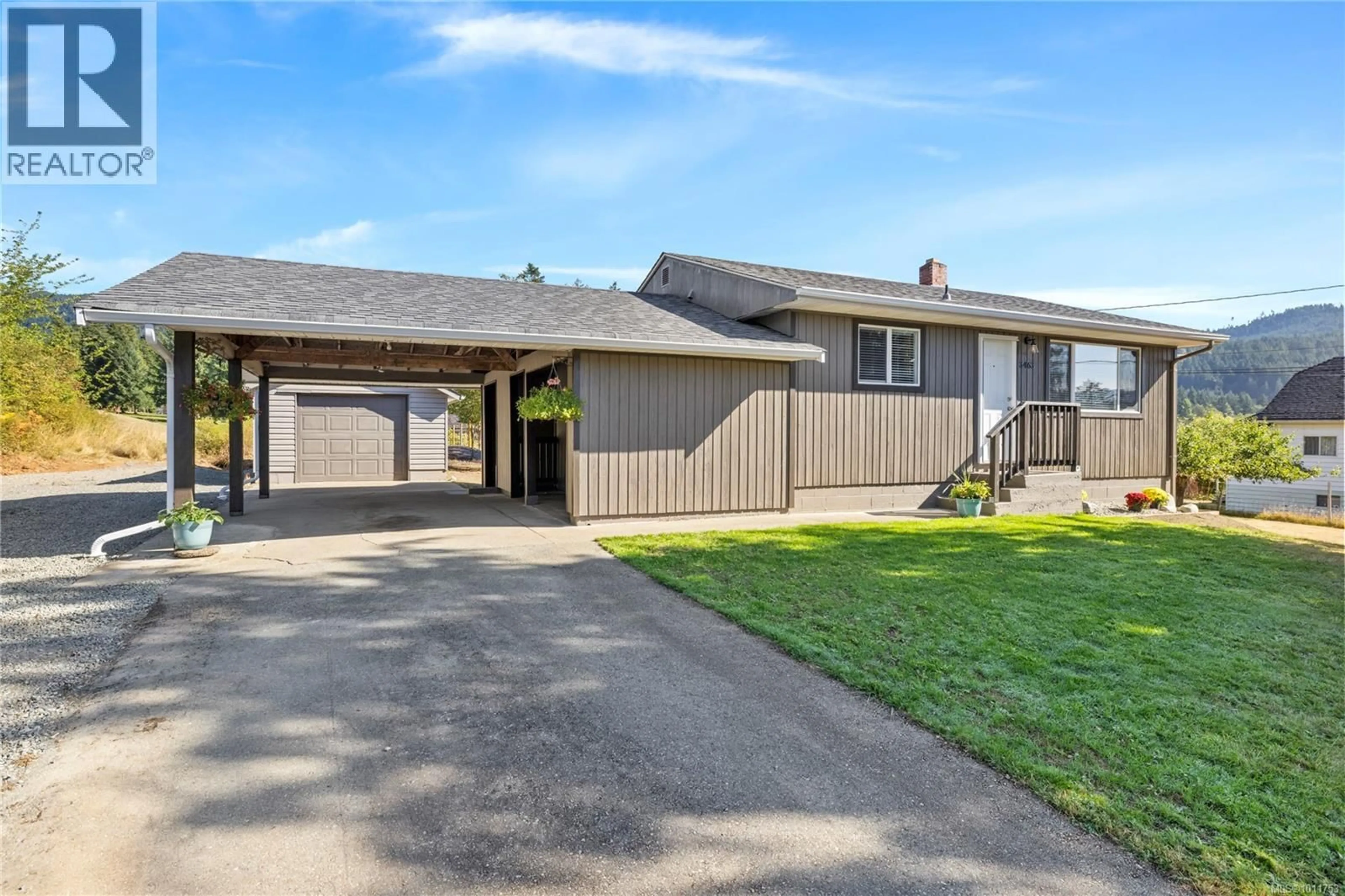 Home with vinyl exterior material, street for 3463 MILLIGAN ROAD, Port Alberni British Columbia V9Y8T2