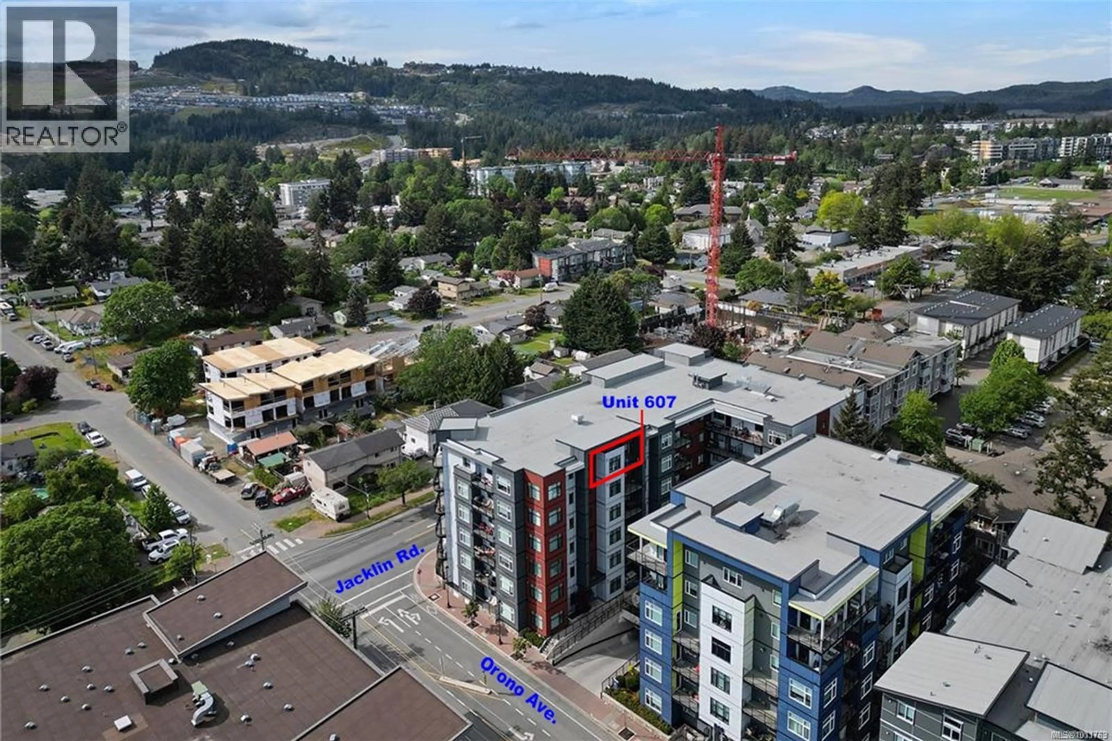A pic from outside/outdoor area/front of a property/back of a property/a pic from drone, unknown for 607 - 2843 JACKLIN ROAD, Langford British Columbia V9B3X9