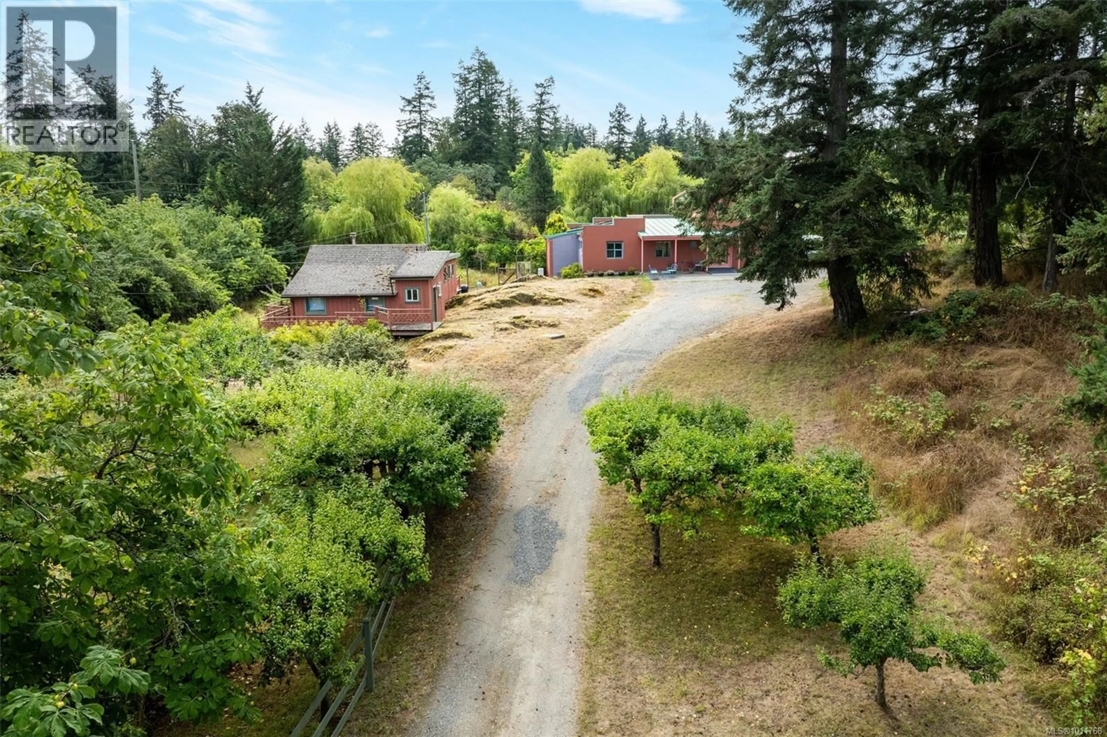 A pic from outside/outdoor area/front of a property/back of a property/a pic from drone, forest/trees view for 5450 WEST SAANICH ROAD, Saanich British Columbia V8X4N6