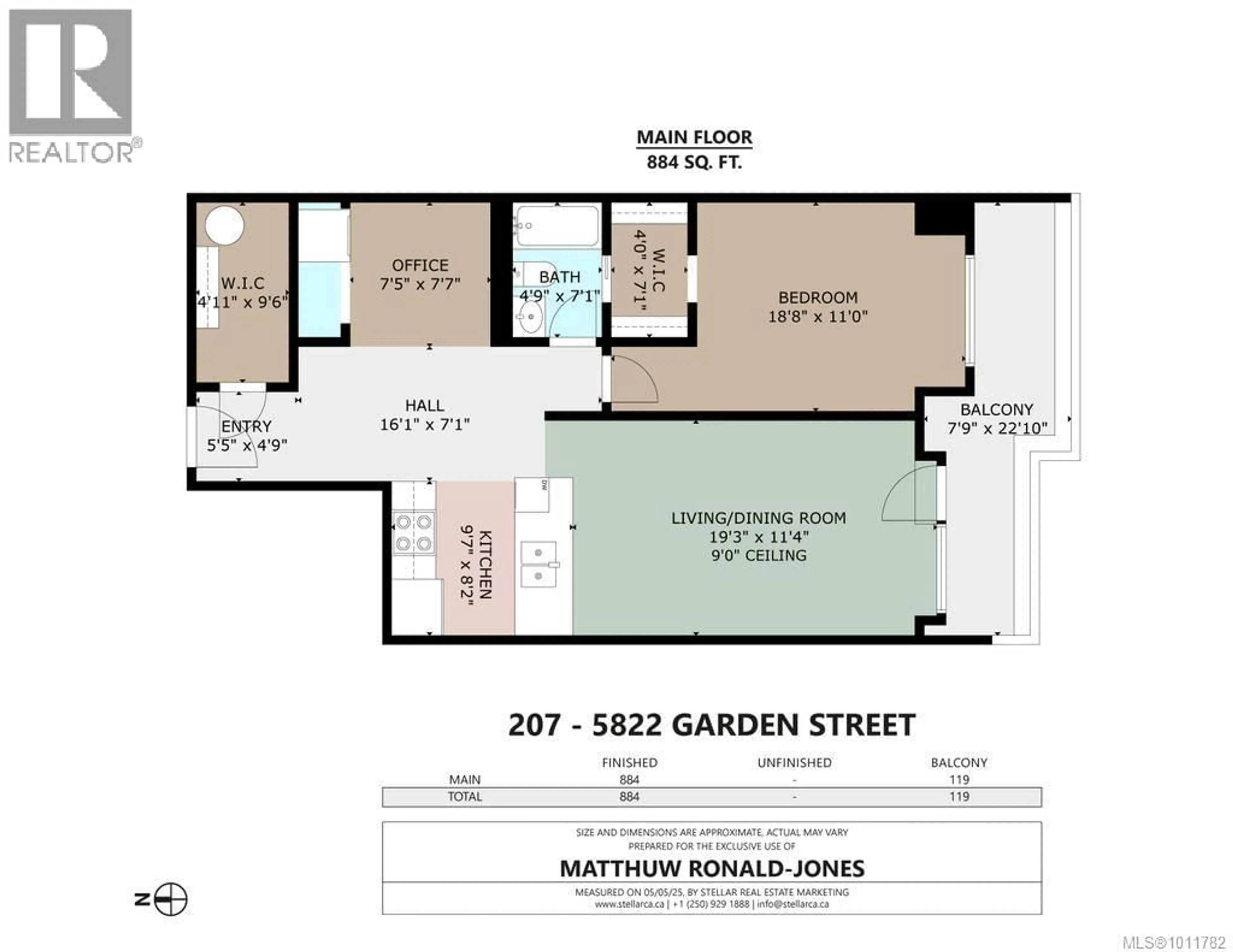 Floor plan for 207 - 5822 GARDEN STREET, Duncan British Columbia V9L3V3
