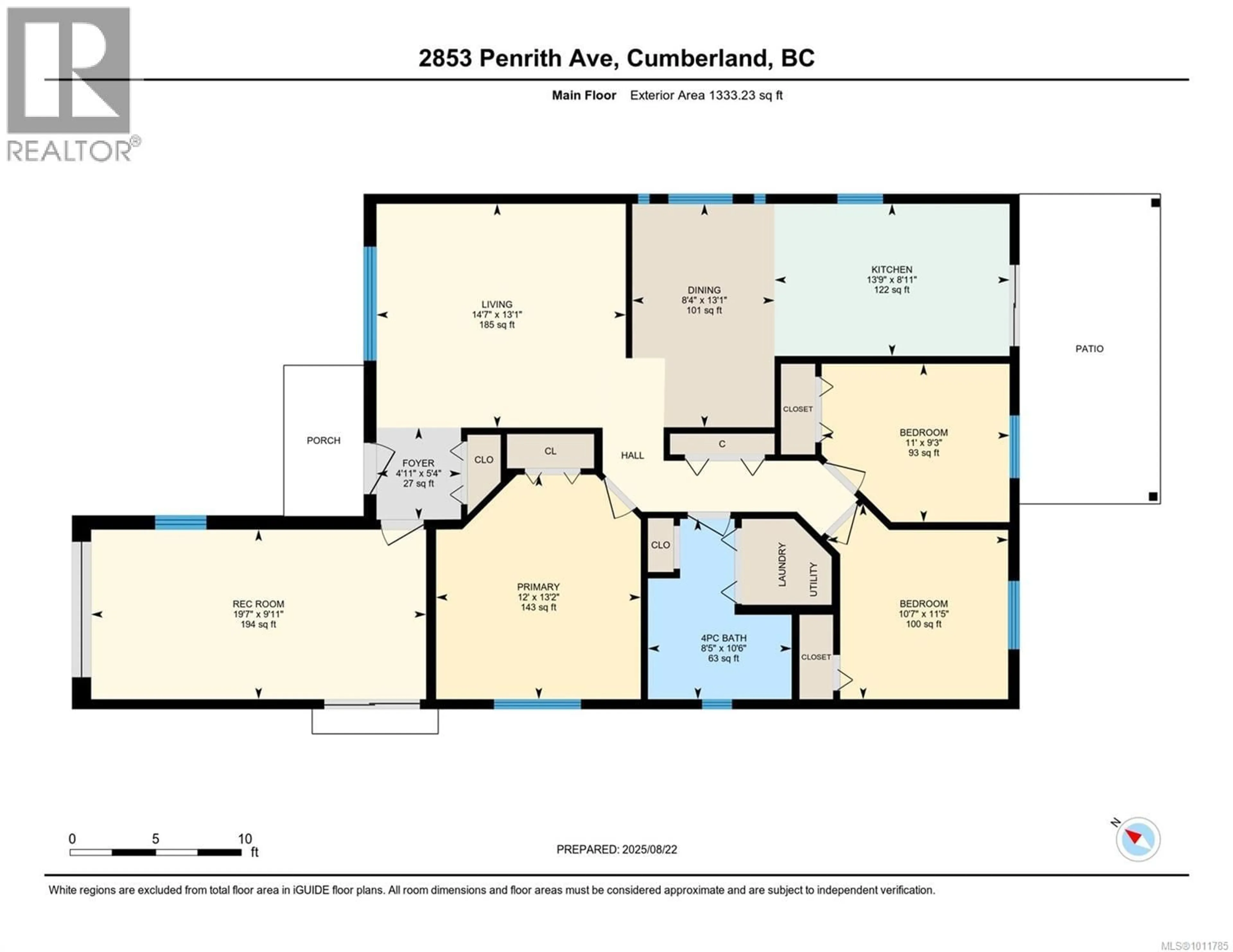 Floor plan for 2853 PENRITH AVENUE, Cumberland British Columbia V0R1S0