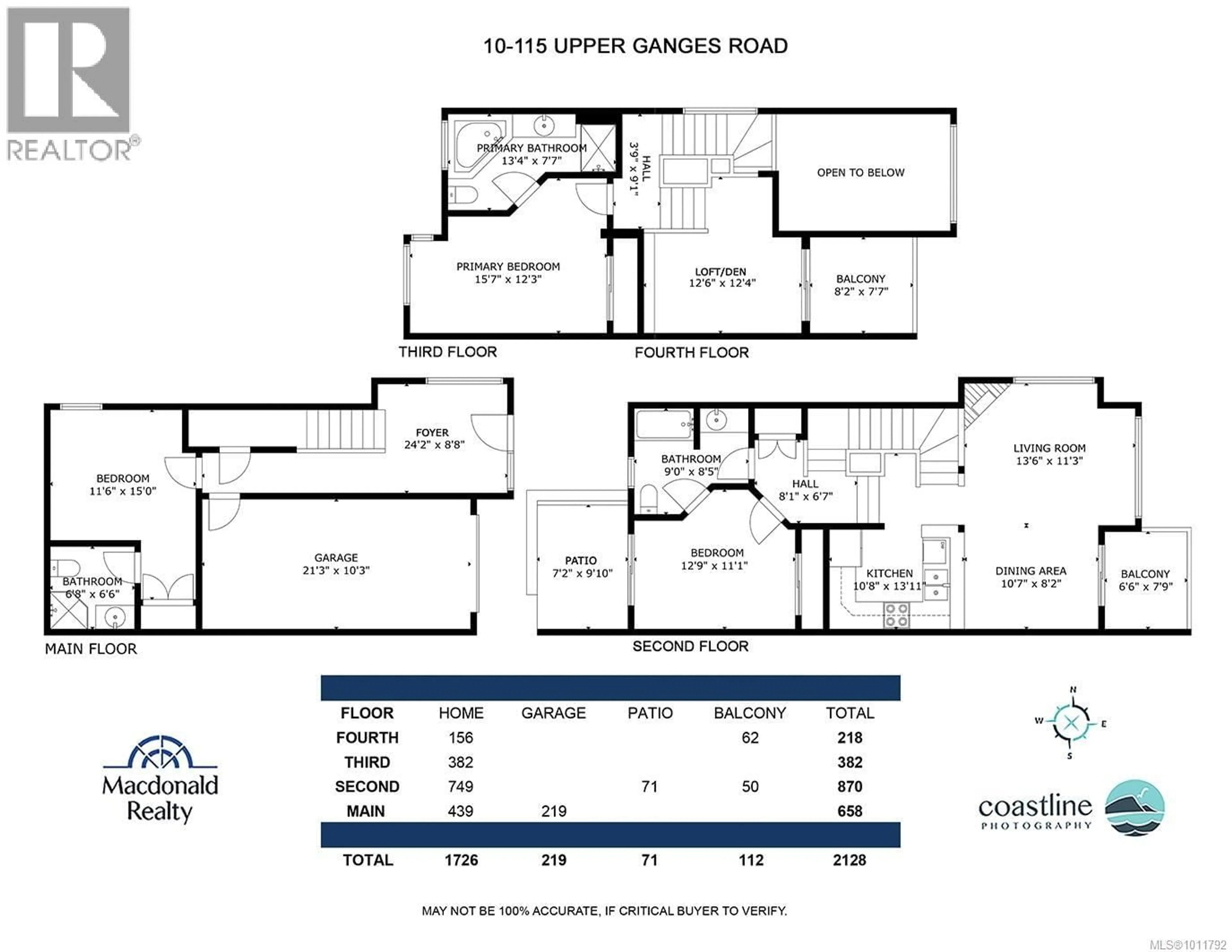 Floor plan for 10 - 115 UPPER GANGES ROAD, Salt Spring British Columbia V8K2Y3