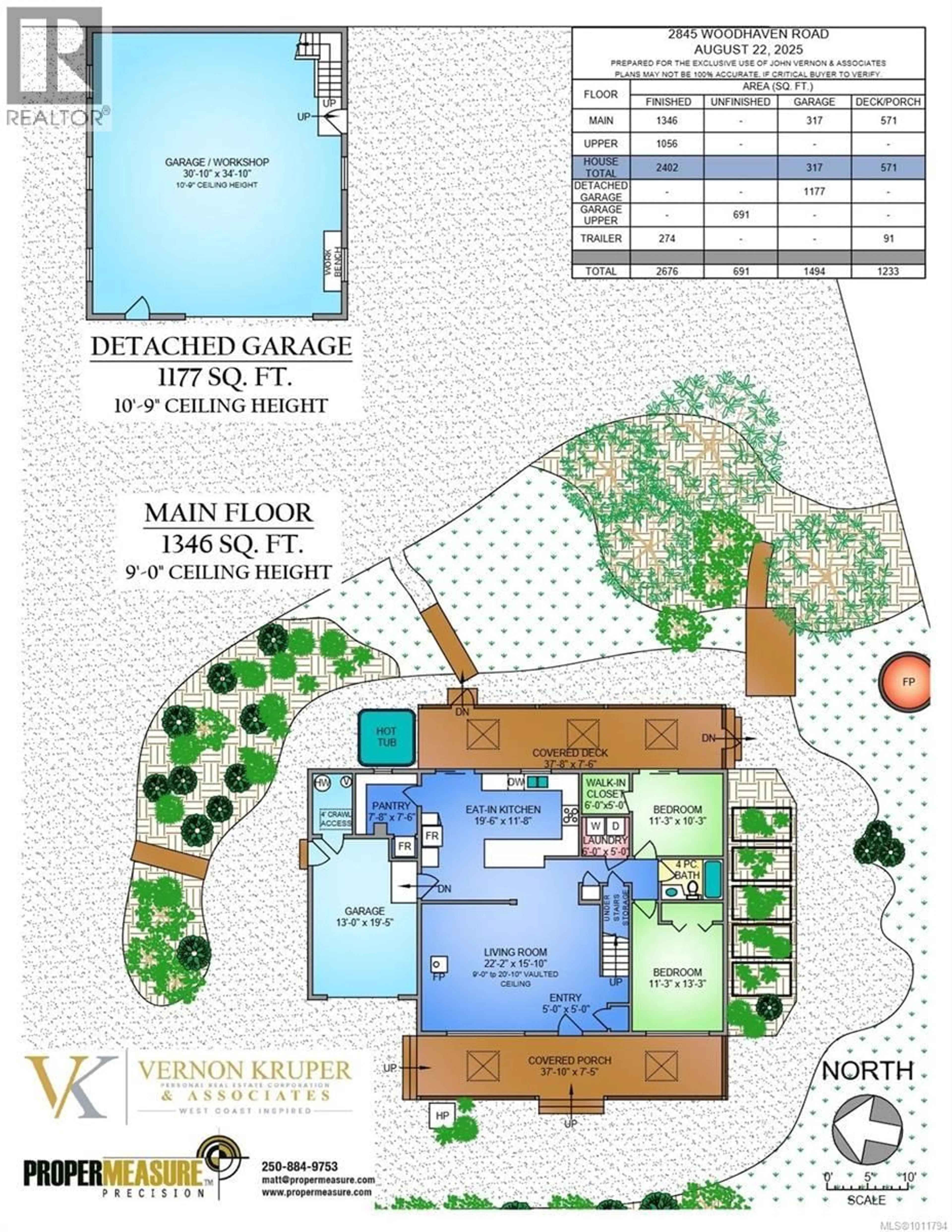 Floor plan for 2845 WOODHAVEN ROAD, Sooke British Columbia V9Z1G6