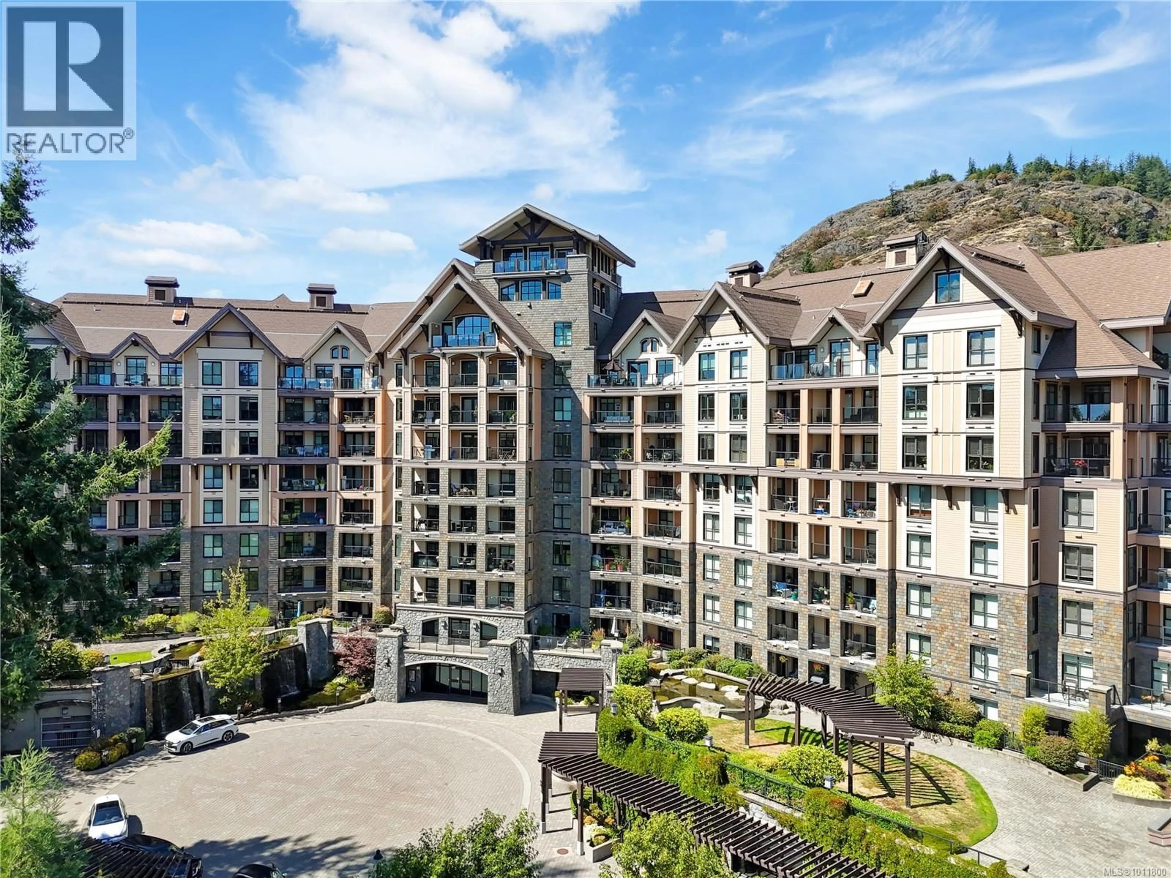 A pic from outside/outdoor area/front of a property/back of a property/a pic from drone, mountain view for 310 - 1400 LYNBURNE PLACE, Langford British Columbia V9B0A4