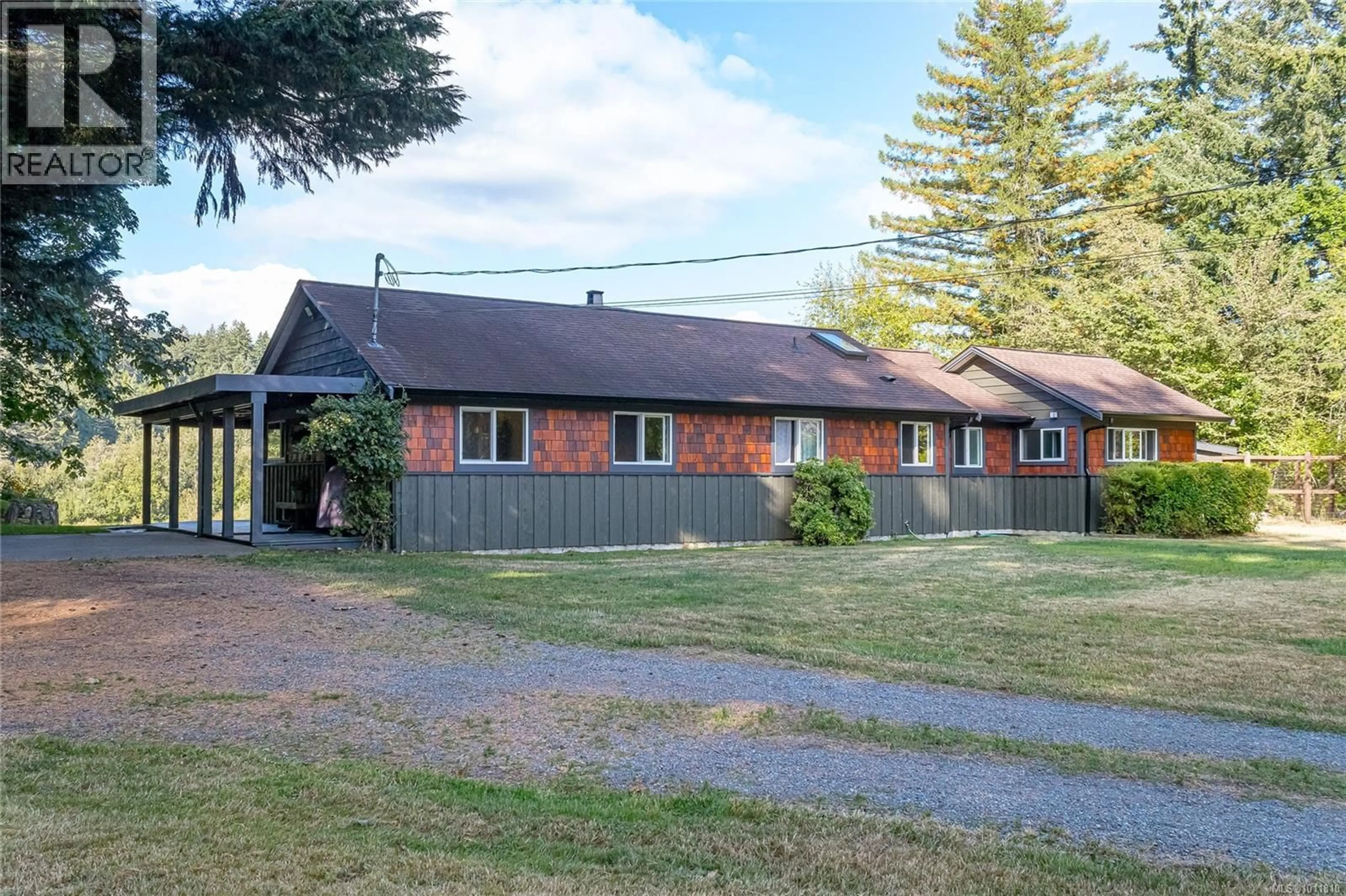 A pic from outside/outdoor area/front of a property/back of a property/a pic from drone, street for 5410 MATSON ROAD, Ladysmith British Columbia V9G1L9