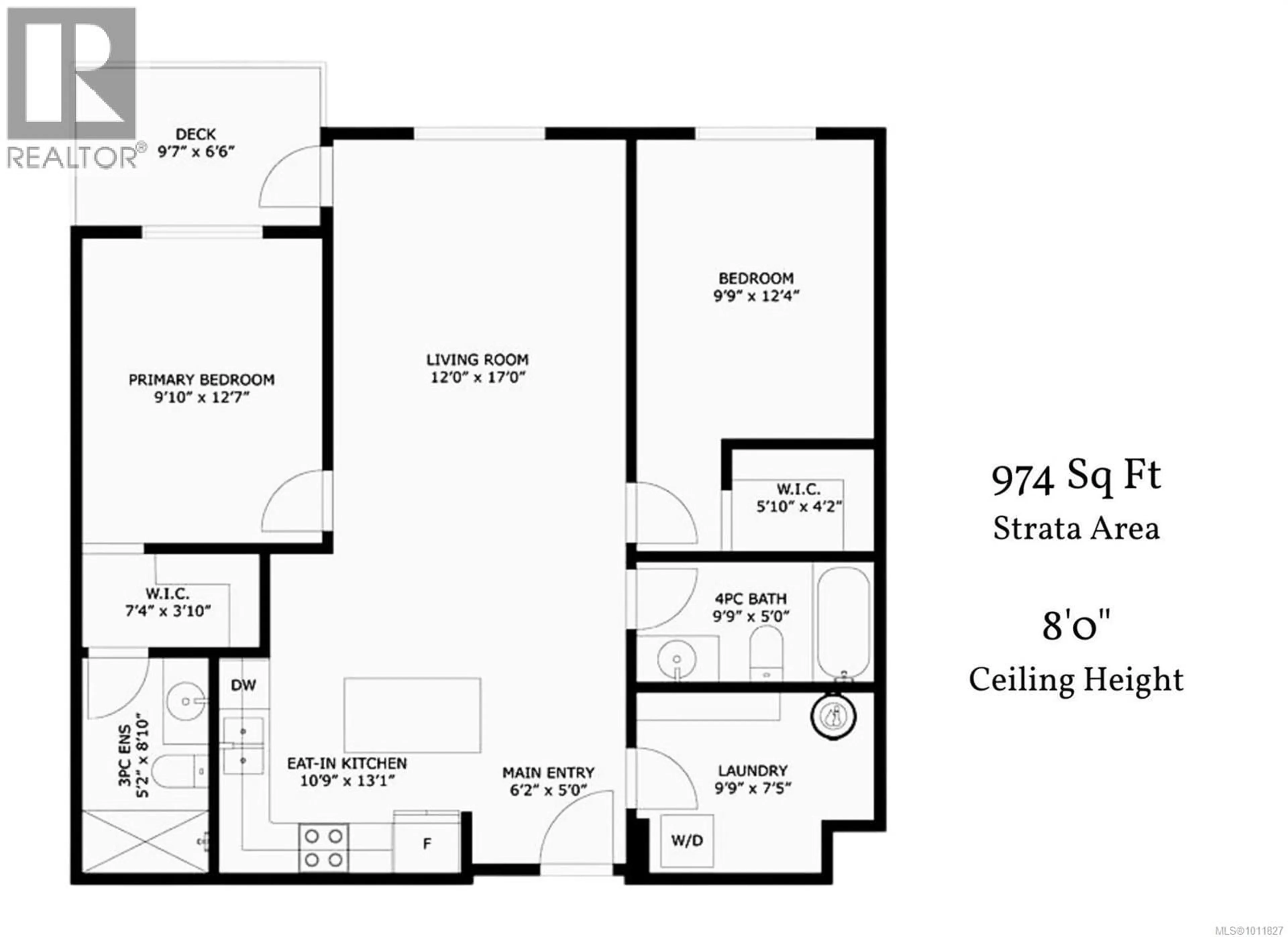 Floor plan for 312 - 4810 CEDAR RIDGE PLACE, Nanaimo British Columbia V9T0M7