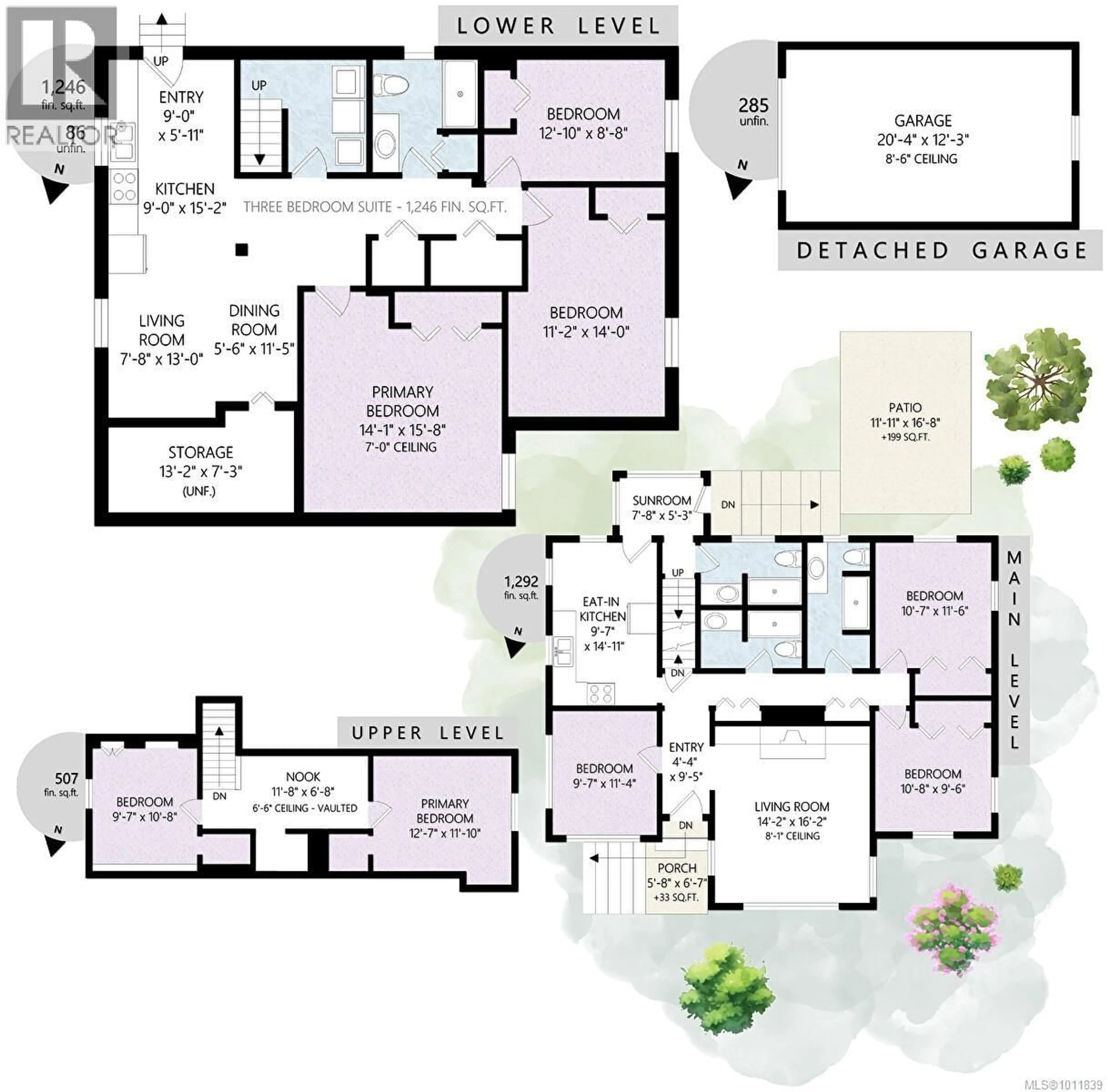 Floor plan for 1237 HILLSIDE AVENUE, Victoria British Columbia V8T2B1
