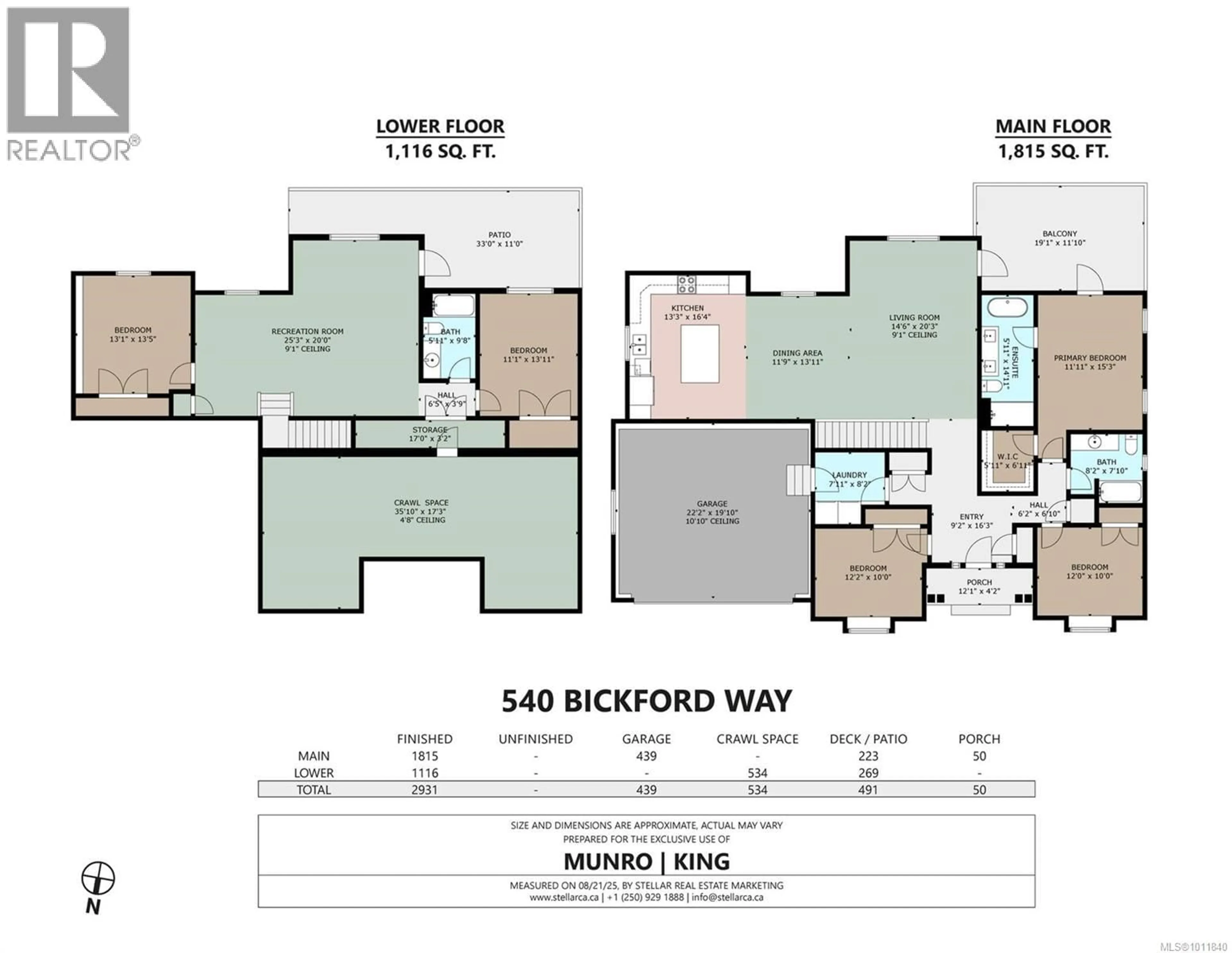 Floor plan for 540 BICKFORD WAY, Mill Bay British Columbia V8H1H7