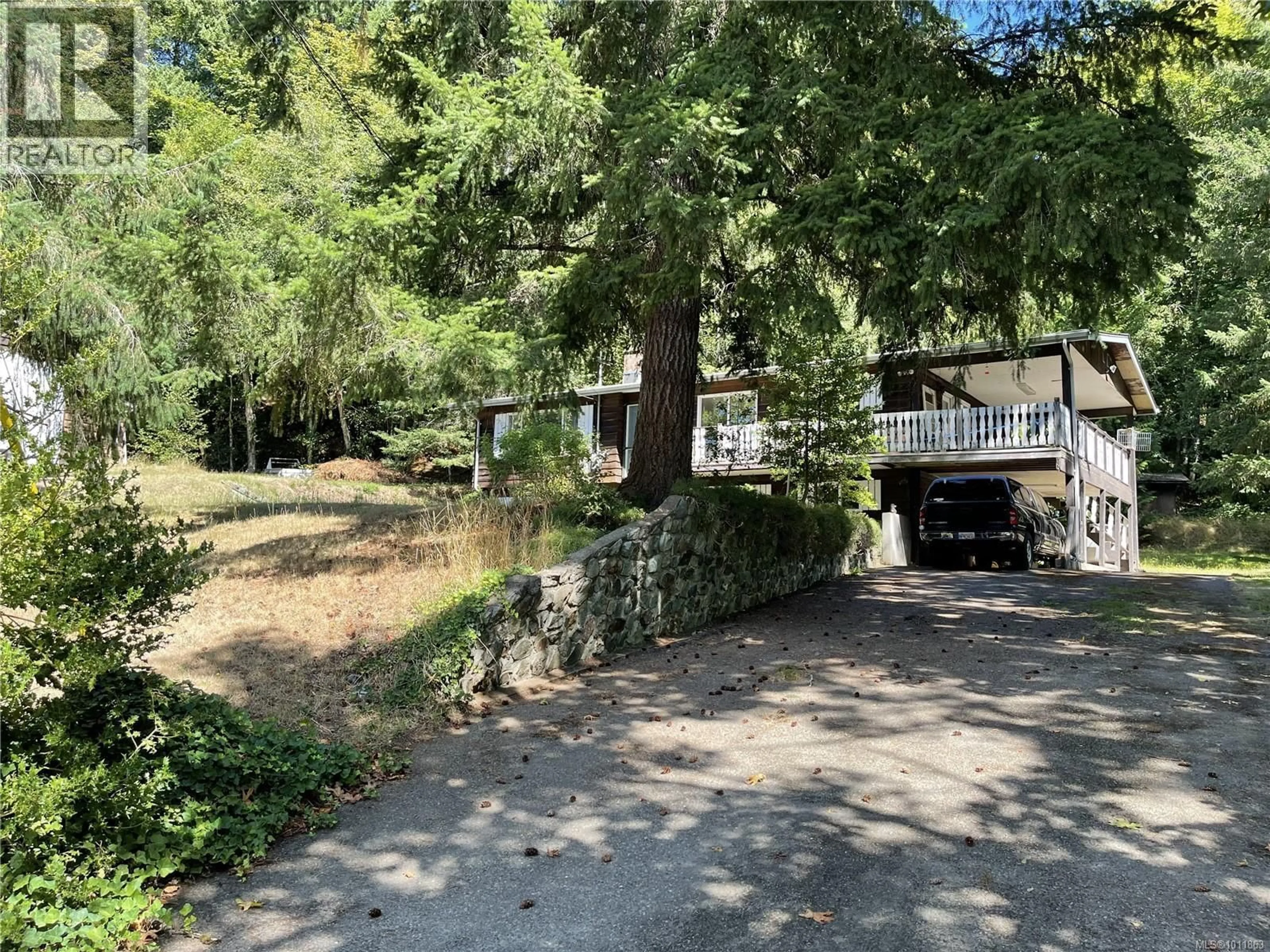 A pic from outside/outdoor area/front of a property/back of a property/a pic from drone, forest/trees view for 6929 CHERRY CREEK ROAD, Port Alberni British Columbia V9Y8T5