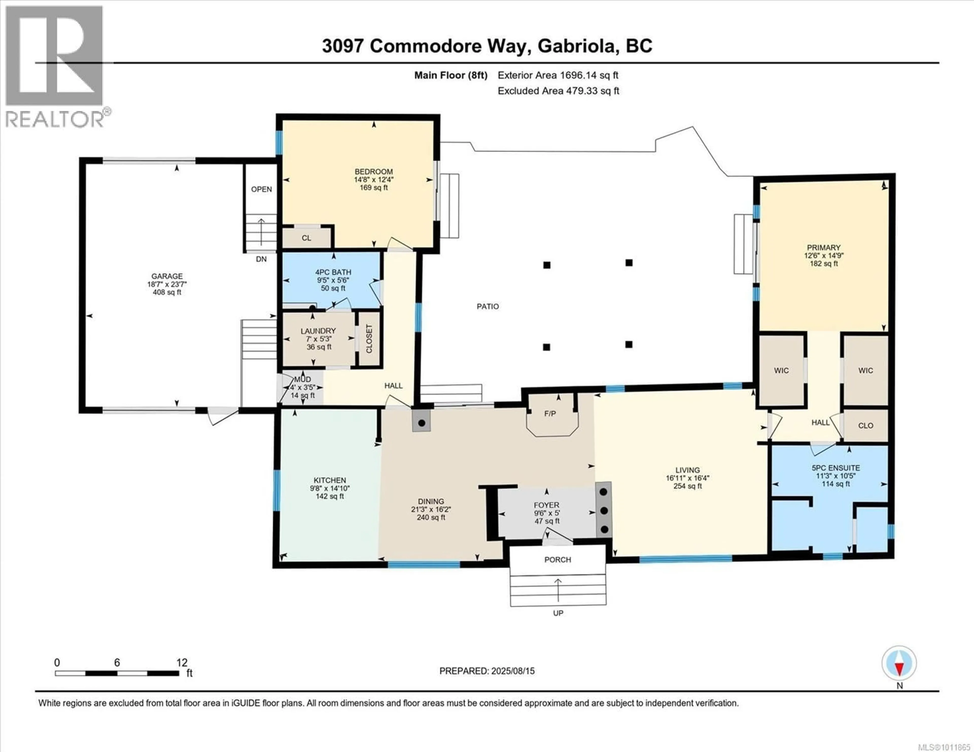 Floor plan for 3097 COMMODORE WAY, Gabriola Island British Columbia V0R1X7