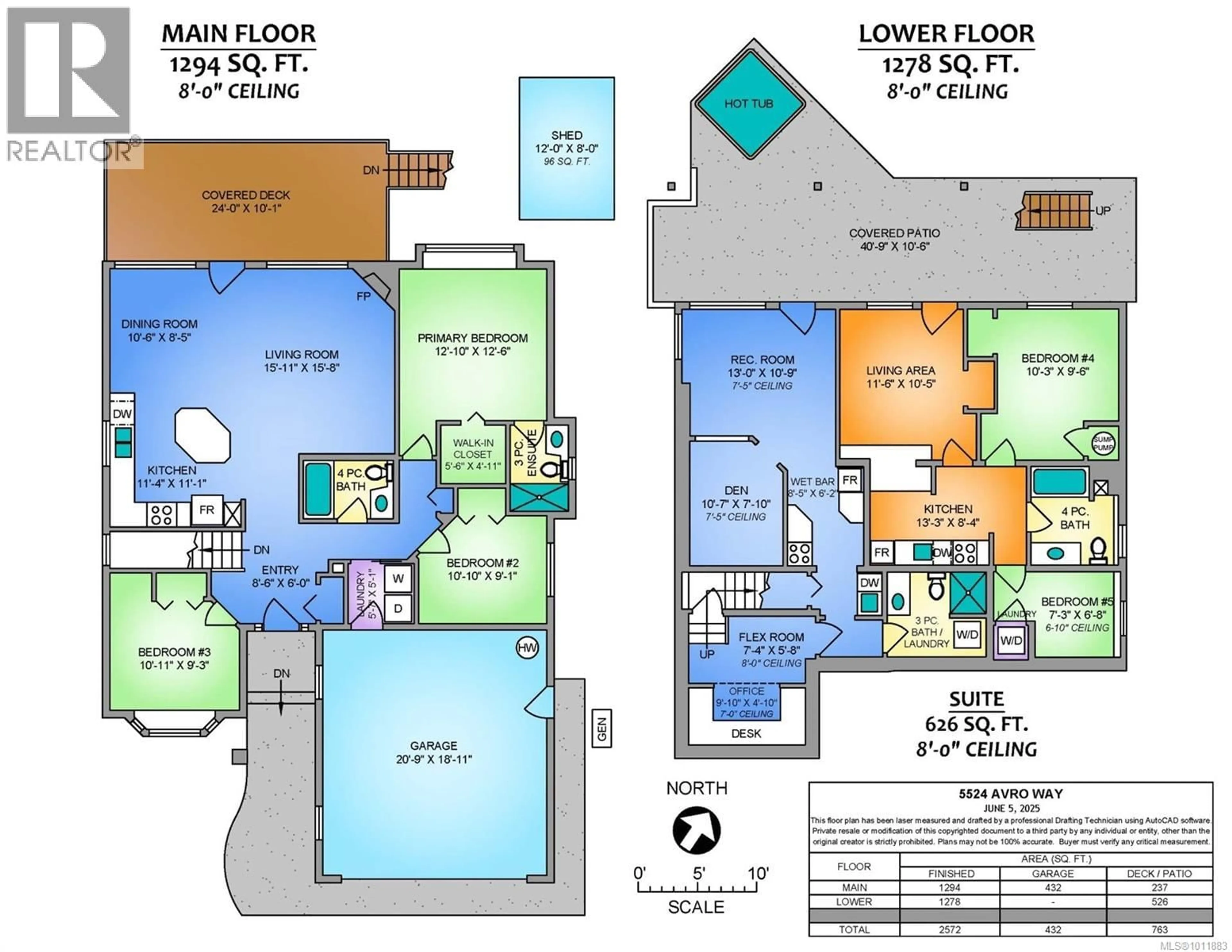 Floor plan for 5524 AVRO WAY, Nanaimo British Columbia V9T4Z3