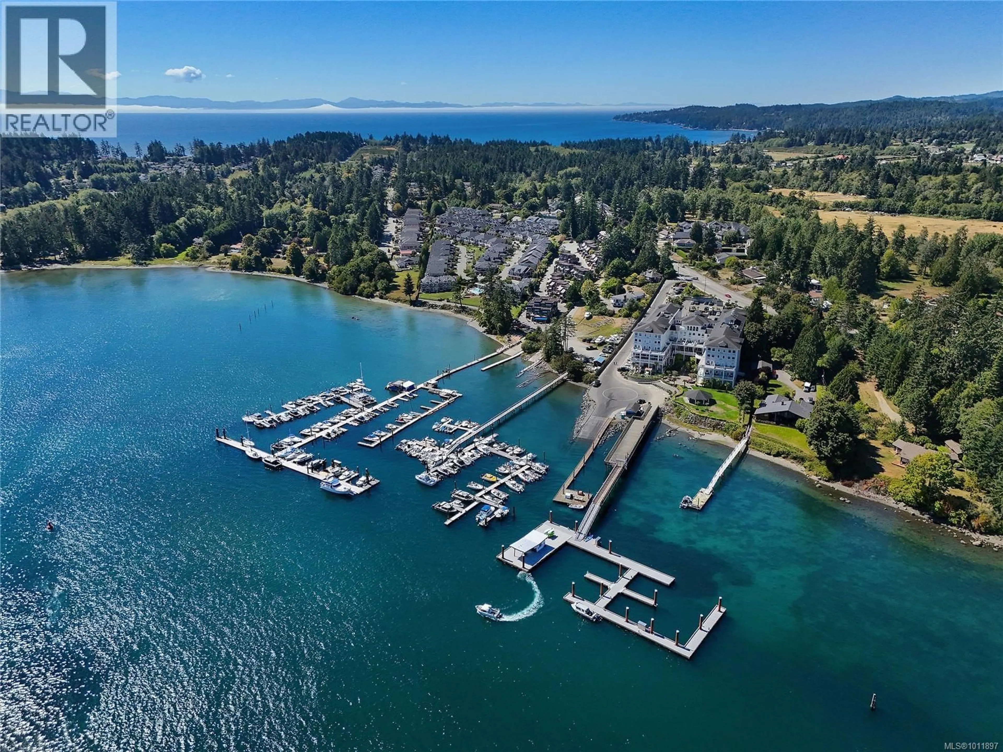 A pic from outside/outdoor area/front of a property/back of a property/a pic from drone, water/lake/river/ocean view for 248 - 6995 NORDIN ROAD, Sooke British Columbia V9Z1L4