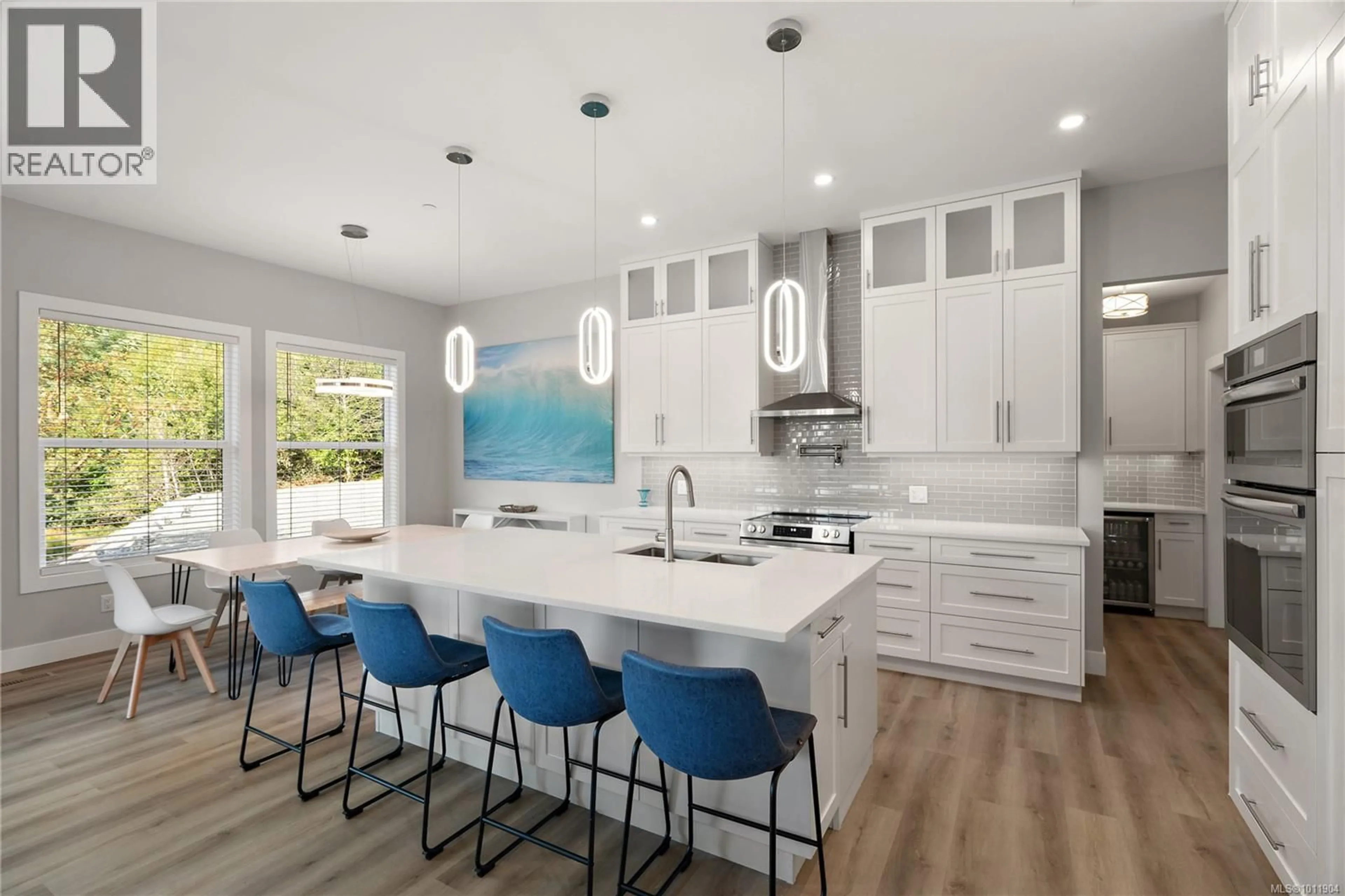 Contemporary kitchen, ceramic/tile floor for 3870 GOLDSTREAM HEIGHTS DRIVE, Shawnigan Lake British Columbia V8H2J1