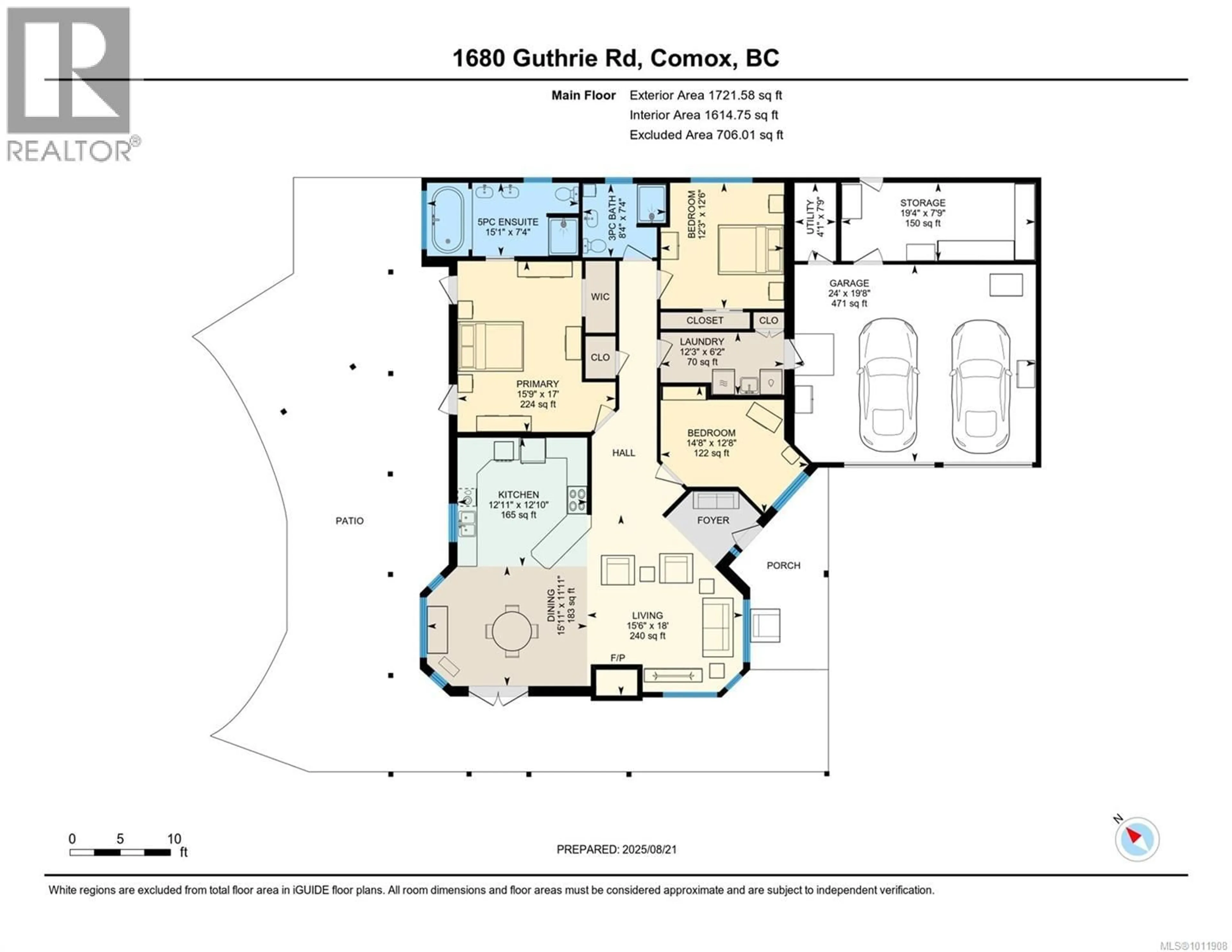 Floor plan for 1680 GUTHRIE ROAD, Comox British Columbia V9M1A7