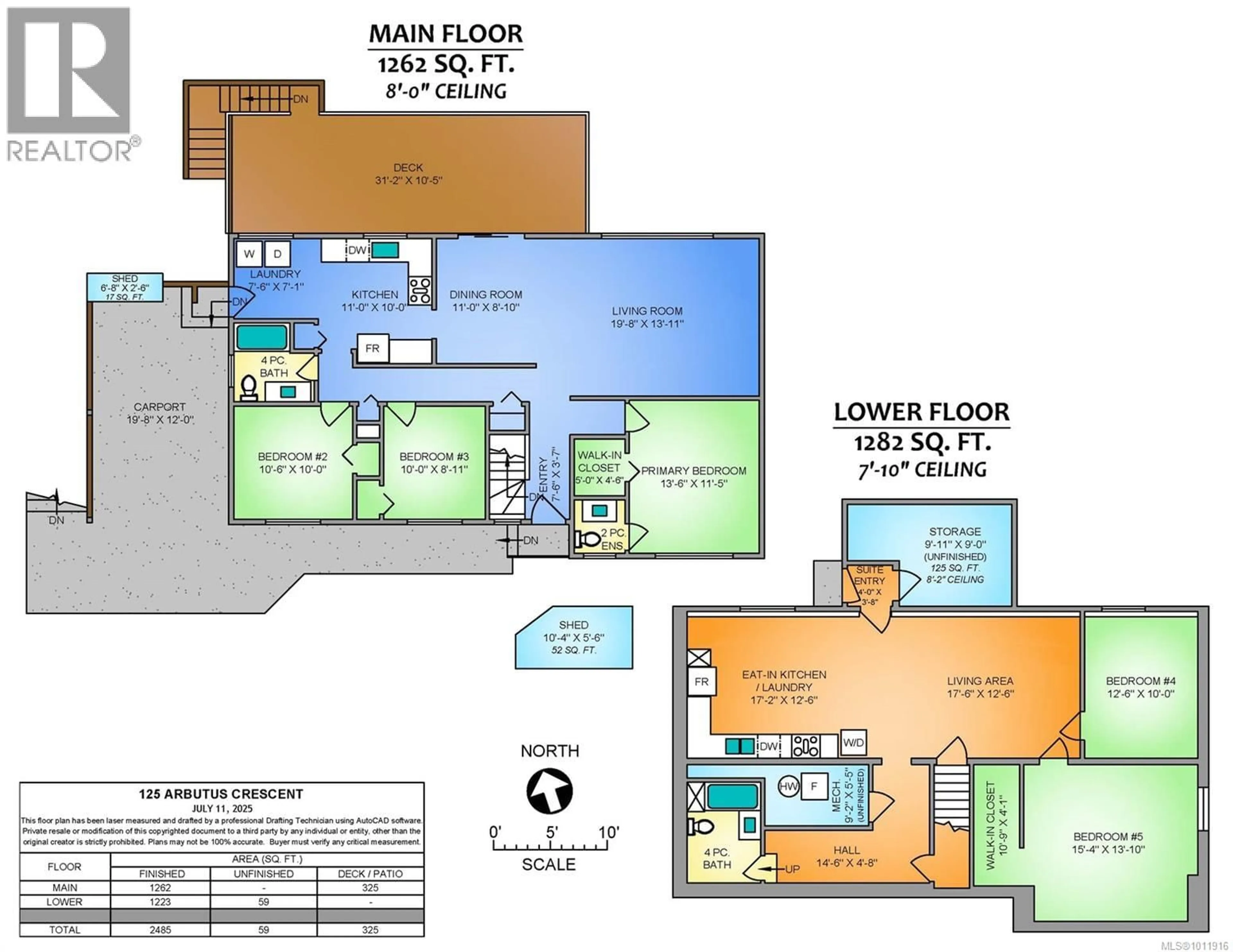 Floor plan for 125 ARBUTUS CRESCENT, Ladysmith British Columbia V9G1T8