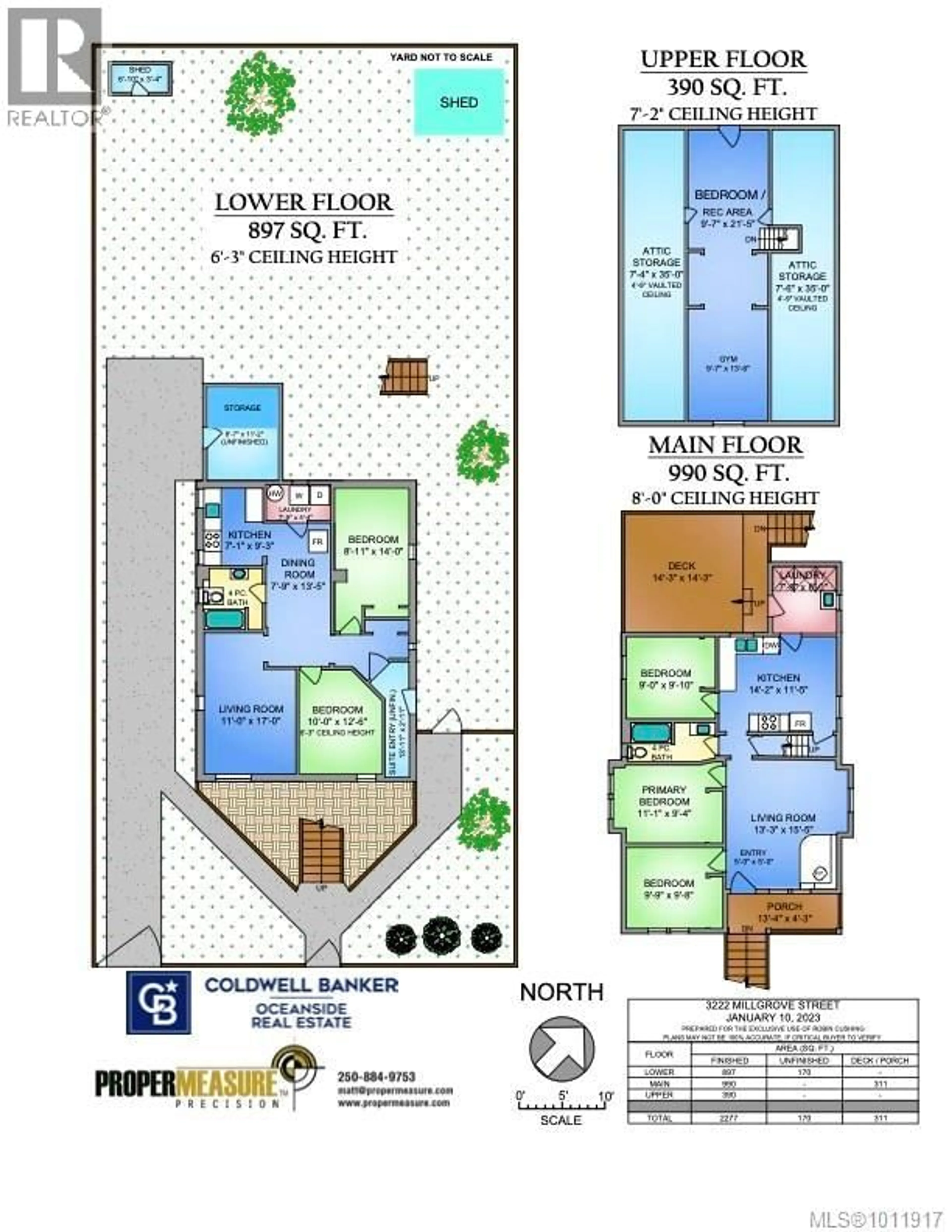 Floor plan for 3222 MILLGROVE STREET, Saanich British Columbia V8Z3V5