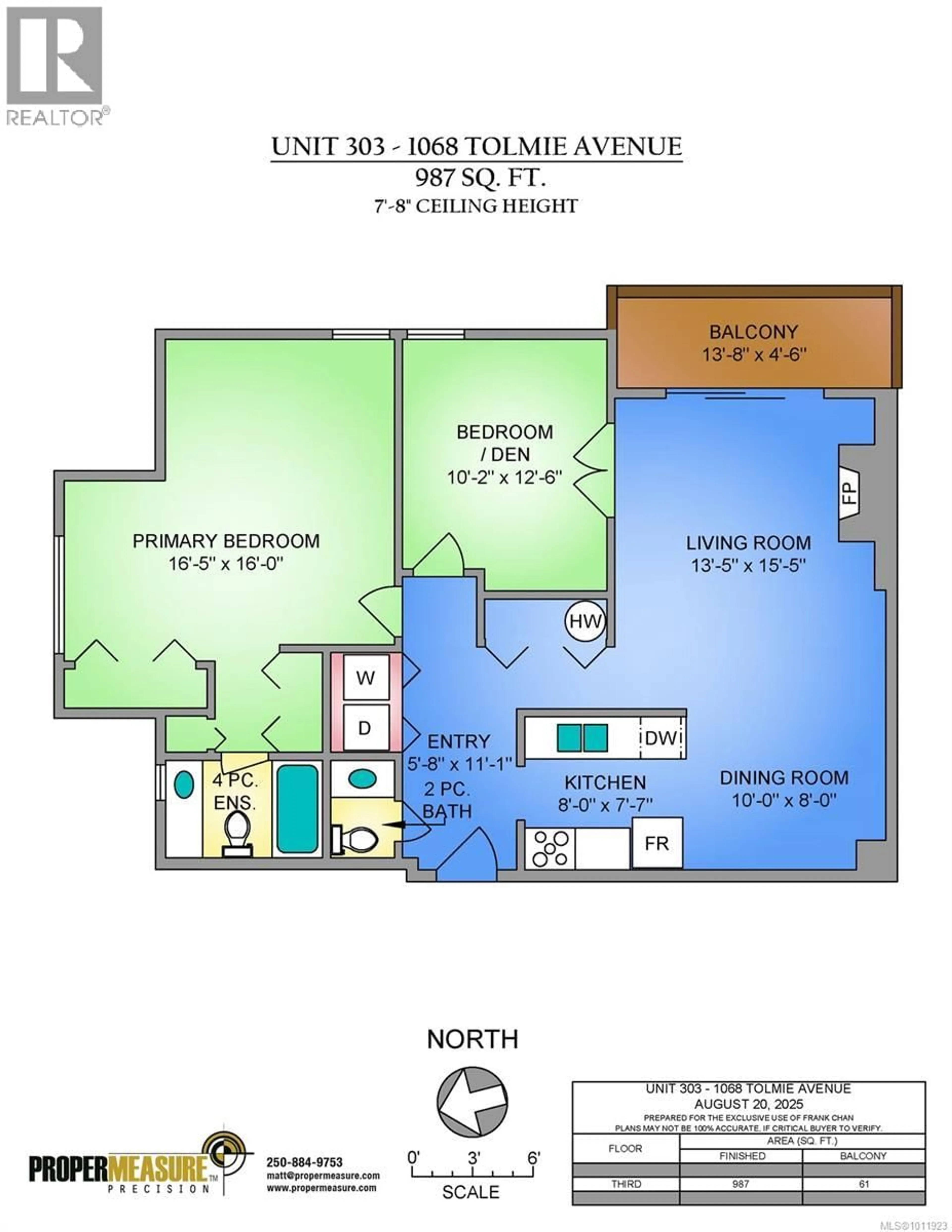 Floor plan for 303 - 1068 TOLMIE AVENUE, Saanich British Columbia V8X4T4