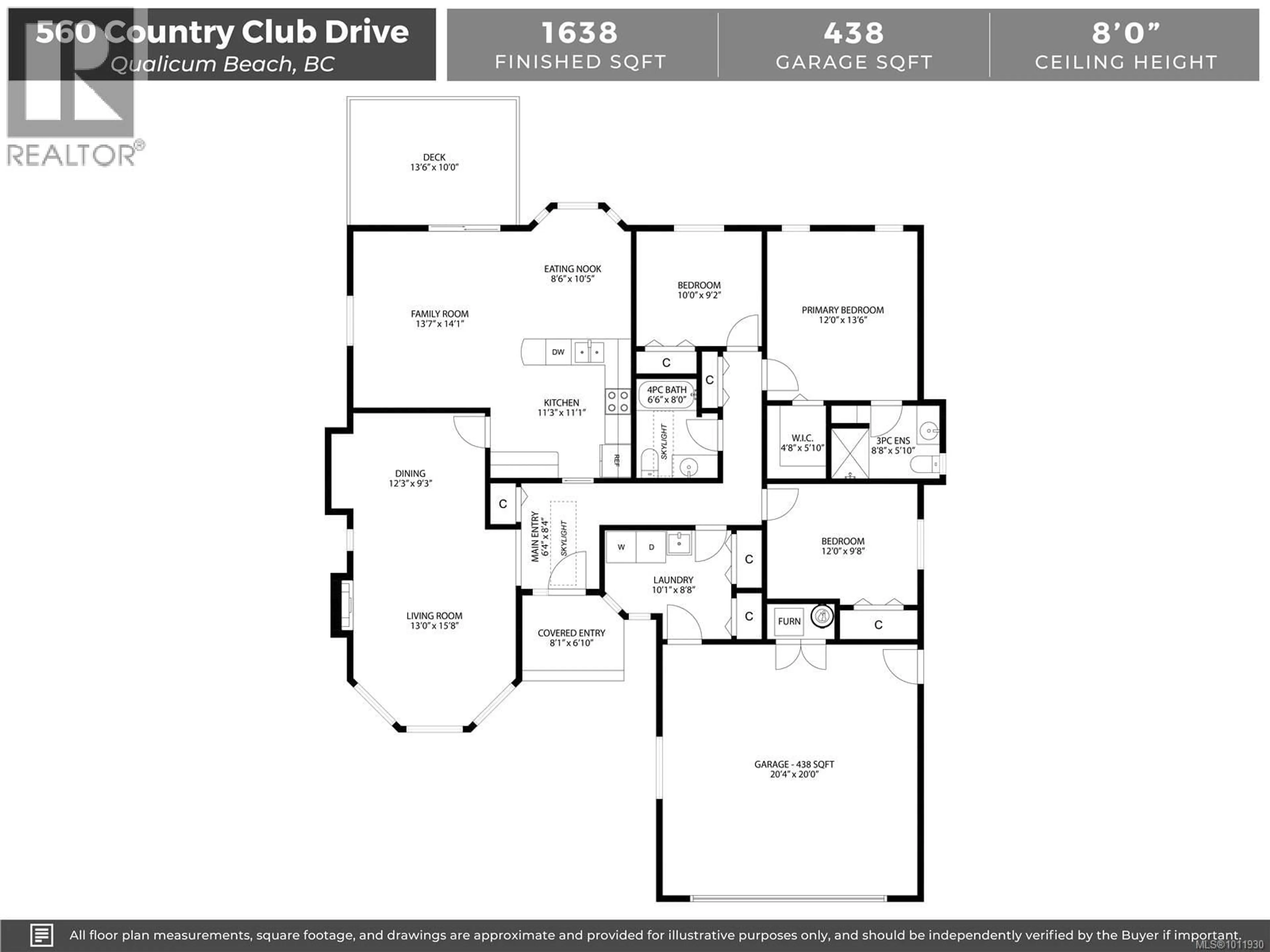 Floor plan for 560 COUNTRY CLUB DRIVE, Qualicum Beach British Columbia V9K2J9