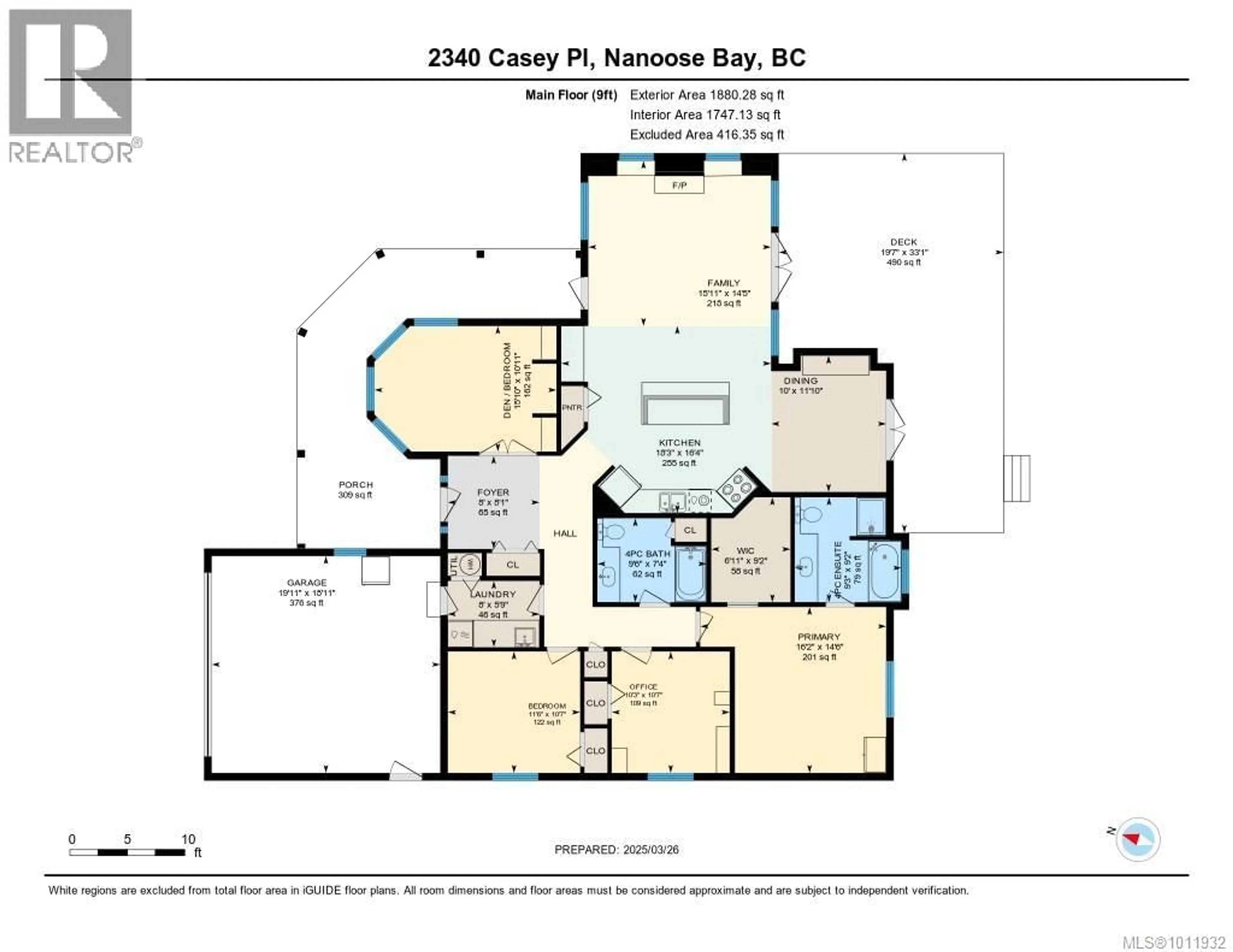 Floor plan for 2340 CASEY PLACE, Nanoose Bay British Columbia V9P9G5