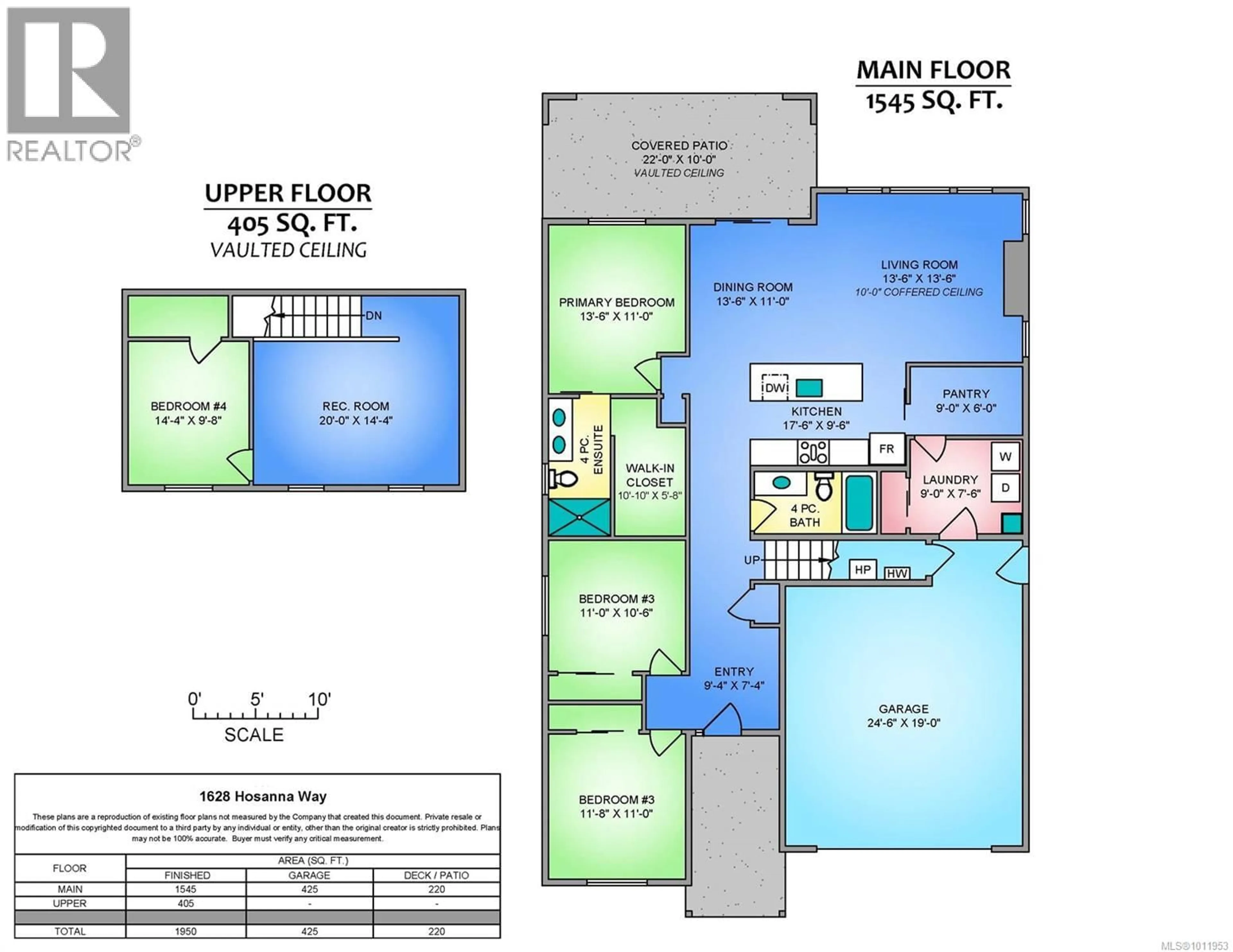 Floor plan for 1628 HOSANNA WAY, Nanaimo British Columbia V9X0B2