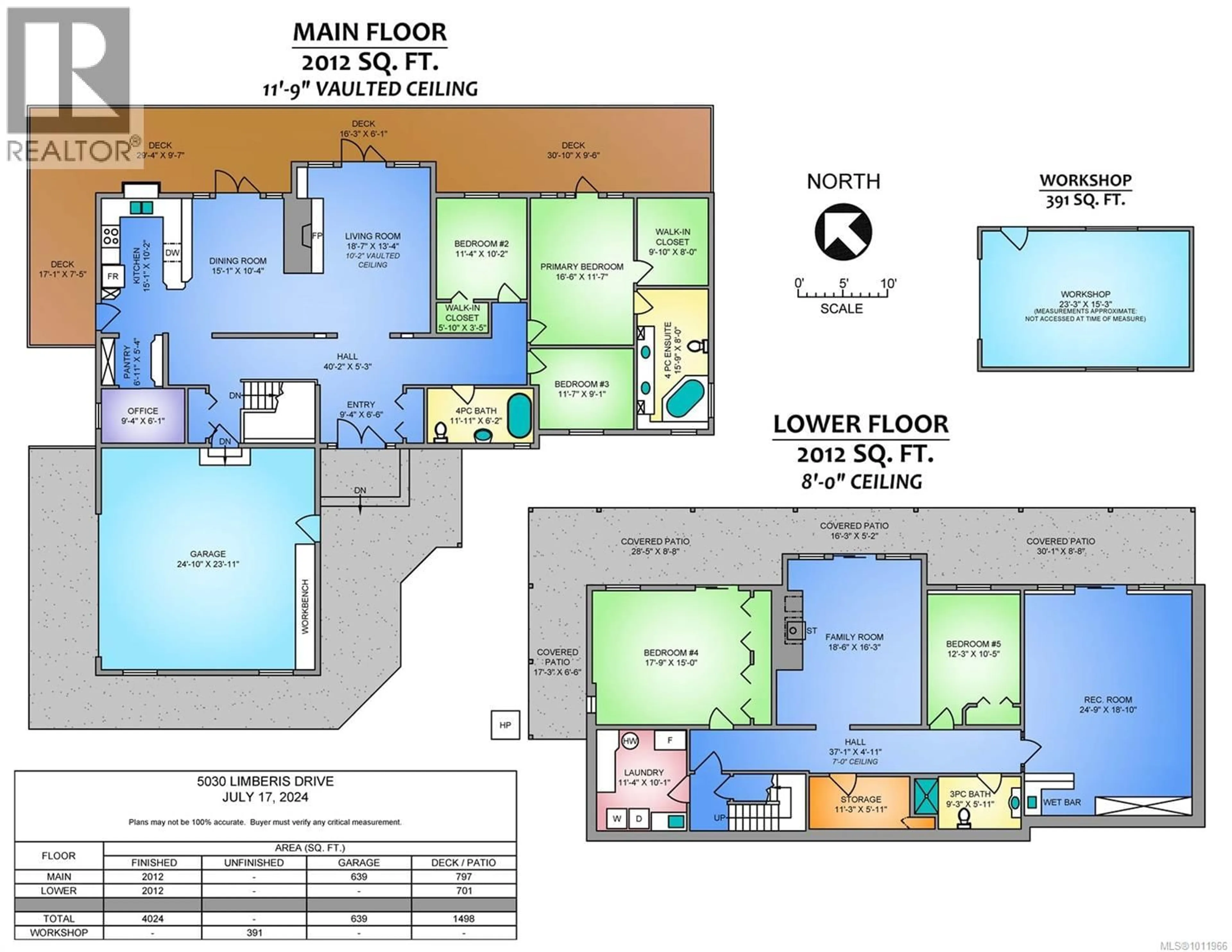 Floor plan for 5030 LIMBERIS DRIVE, Ladysmith British Columbia V9G1M6