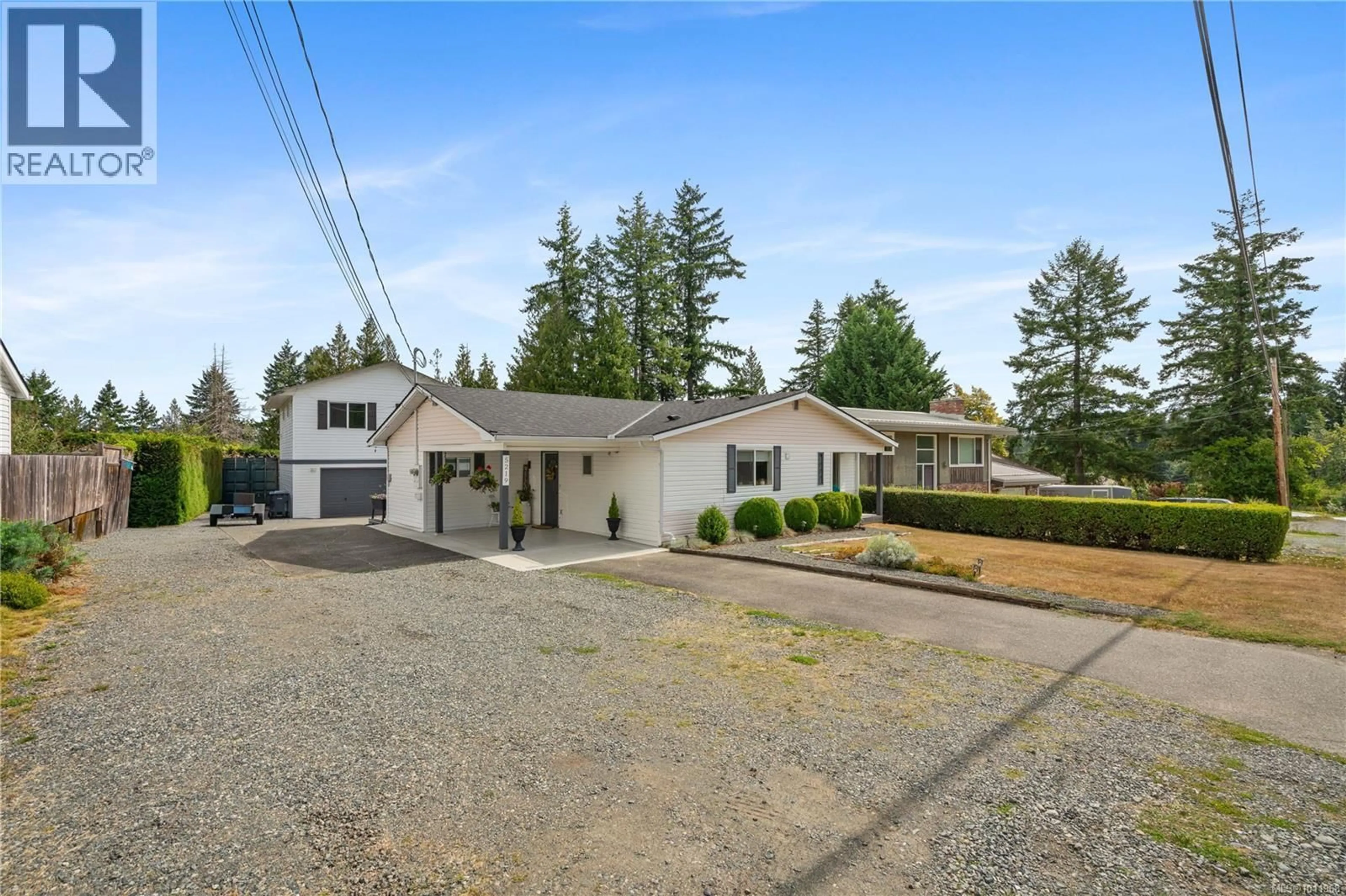 A pic from outside/outdoor area/front of a property/back of a property/a pic from drone, unknown for 5219 MILLER ROAD, Duncan British Columbia V9L6V7