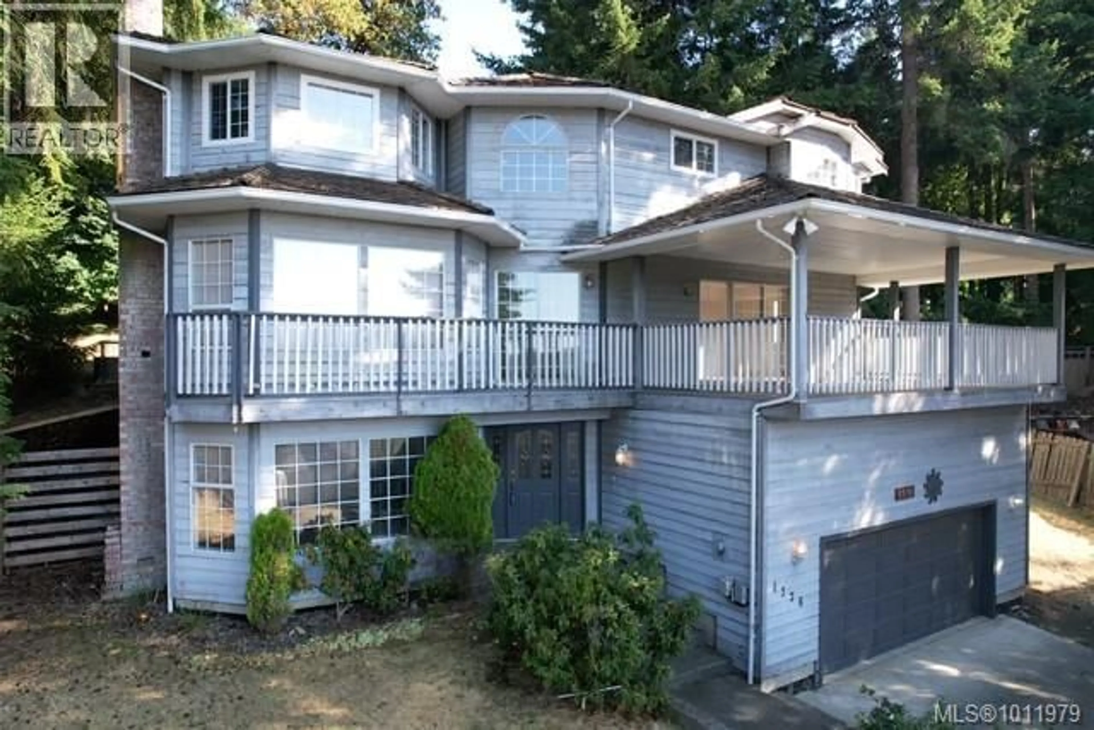 Home with vinyl exterior material, street for 1376 ALGONKIN ROAD, Duncan British Columbia V9L5N9