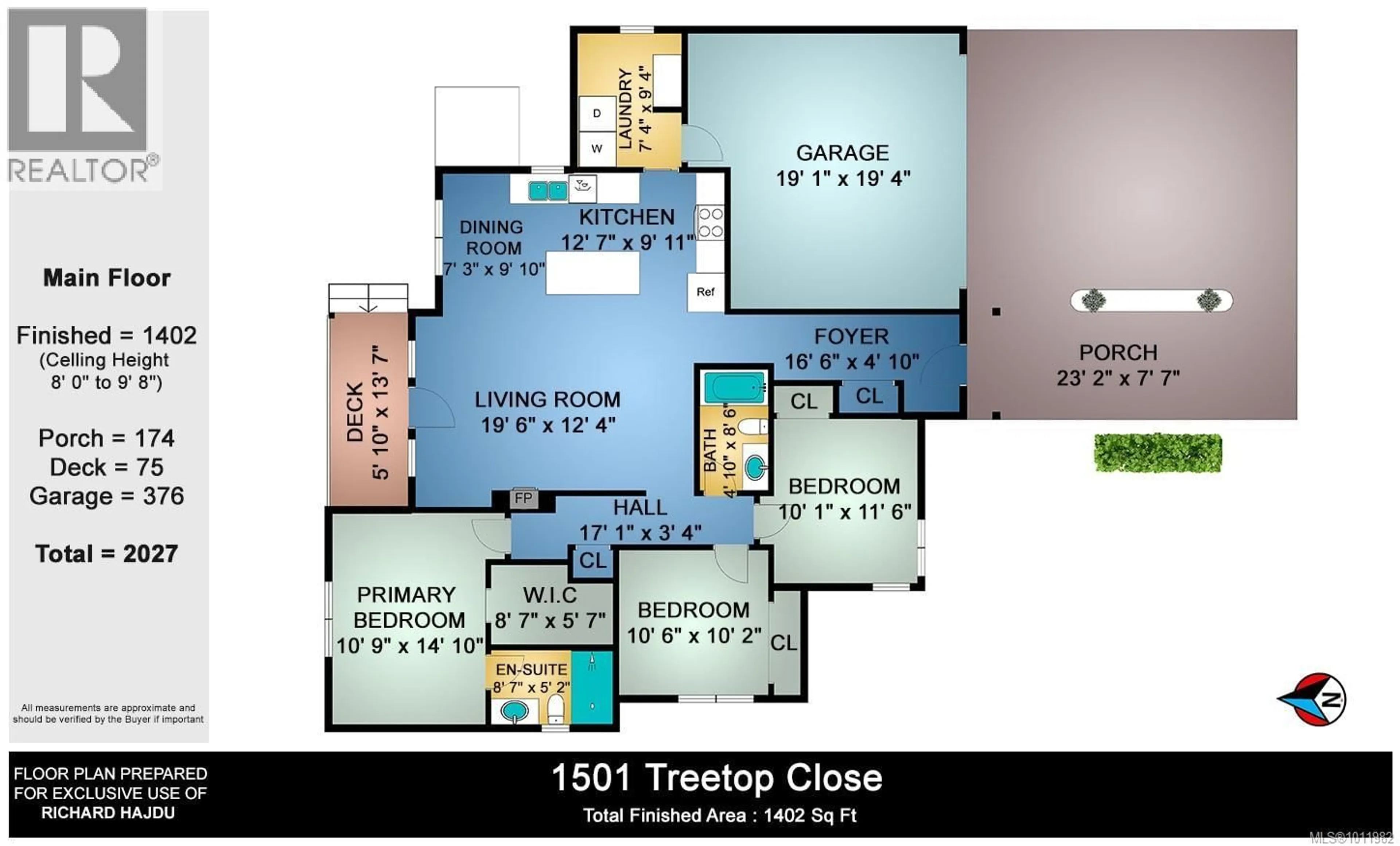 Floor plan for 1501 TREETOP CLOSE, Crofton British Columbia V0R1R0
