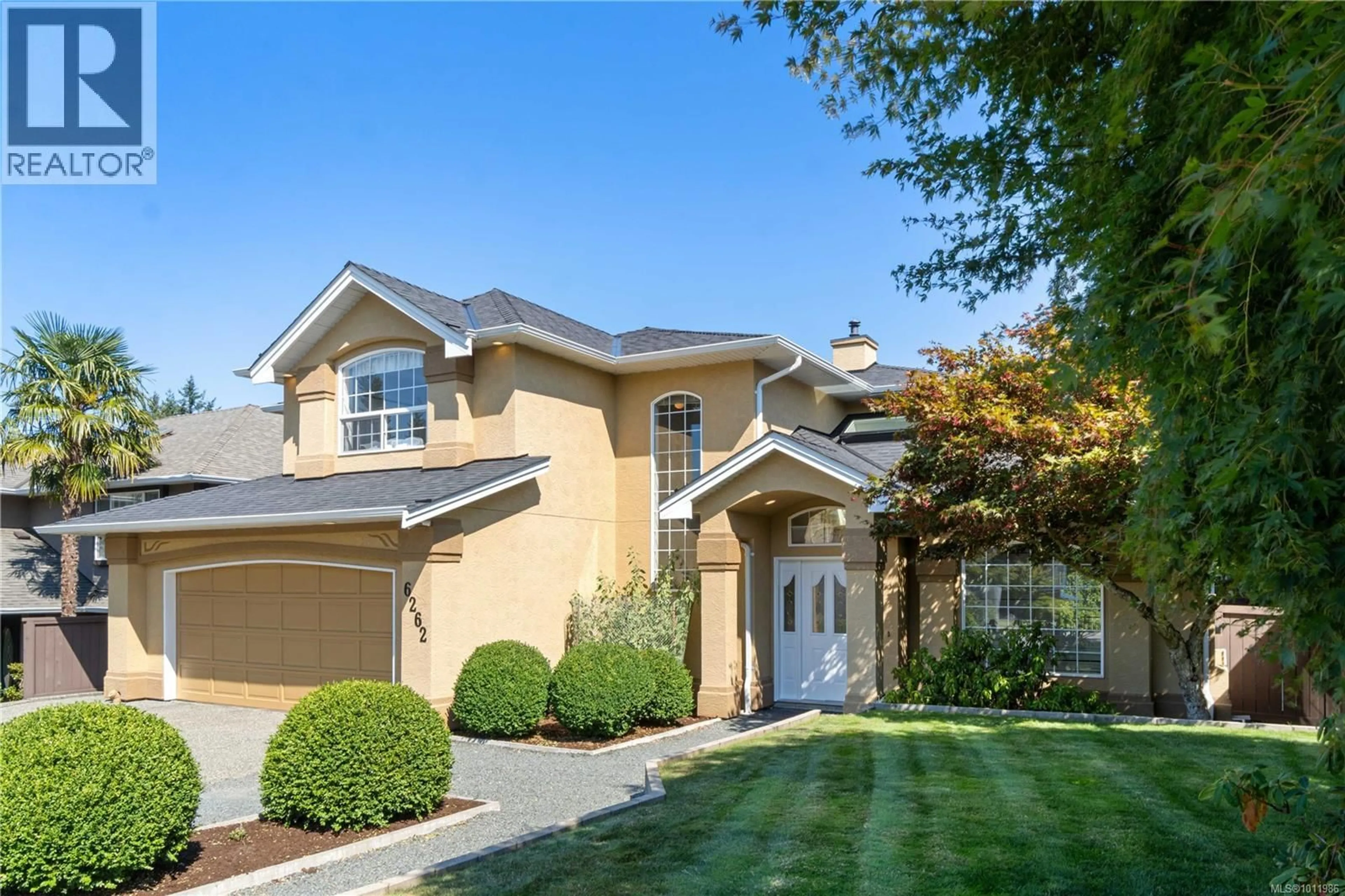 Home with brick exterior material, street for 6262 AZURE ROAD, Nanaimo British Columbia V9V1P1