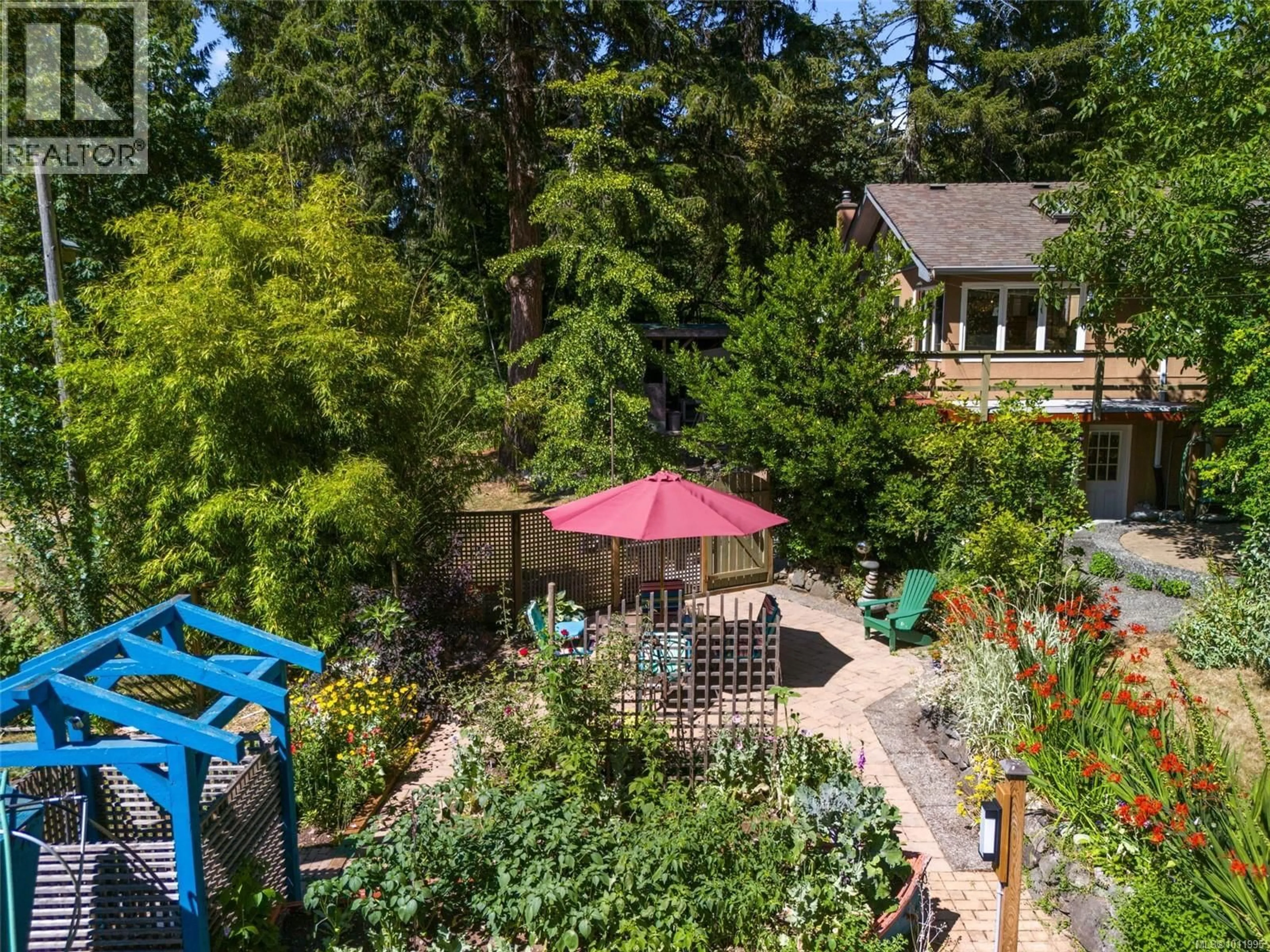 A pic from outside/outdoor area/front of a property/back of a property/a pic from drone, forest/trees view for 5932 WEST SAANICH ROAD, Saanich British Columbia V9E2G4