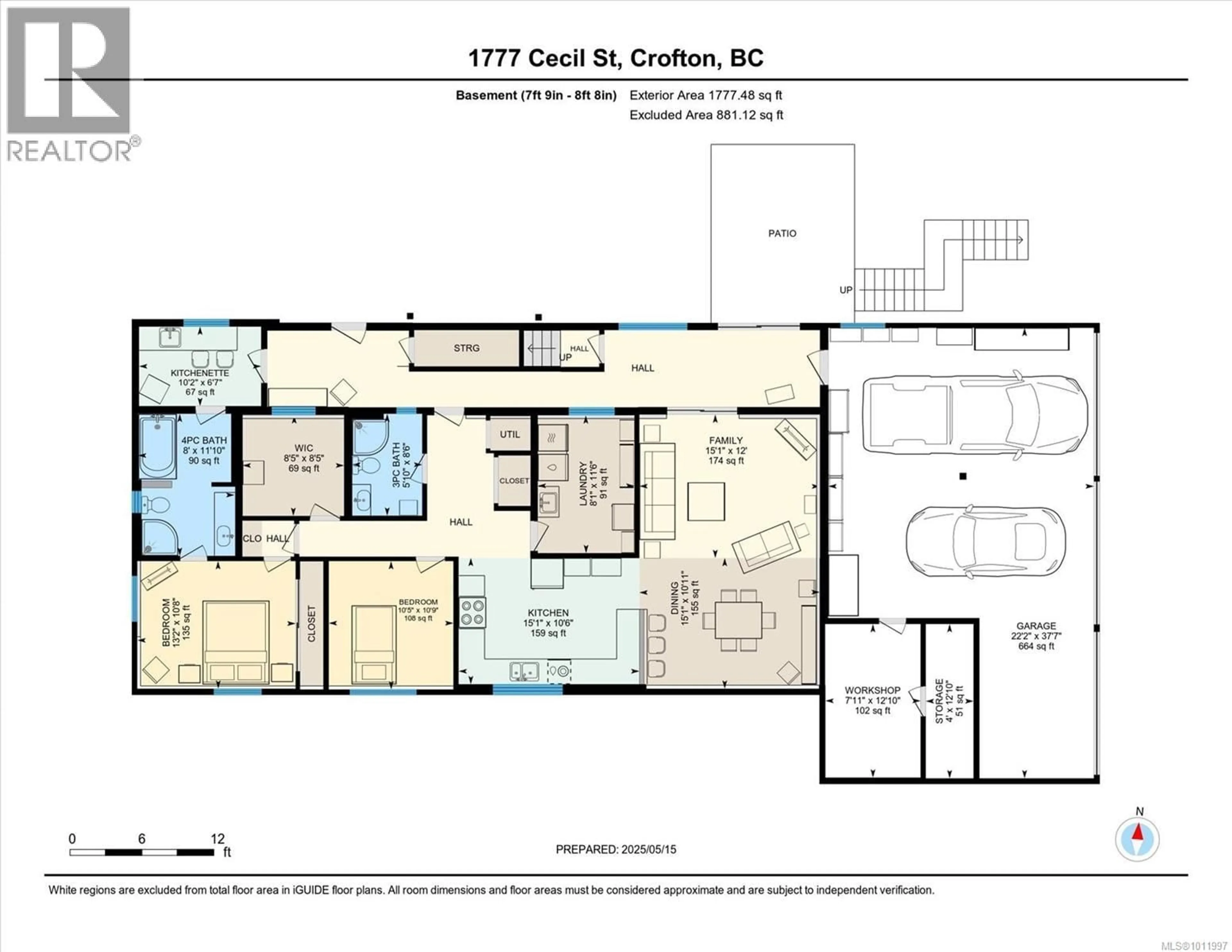 Floor plan for 1777 CECIL STREET, Crofton British Columbia V0E1R0