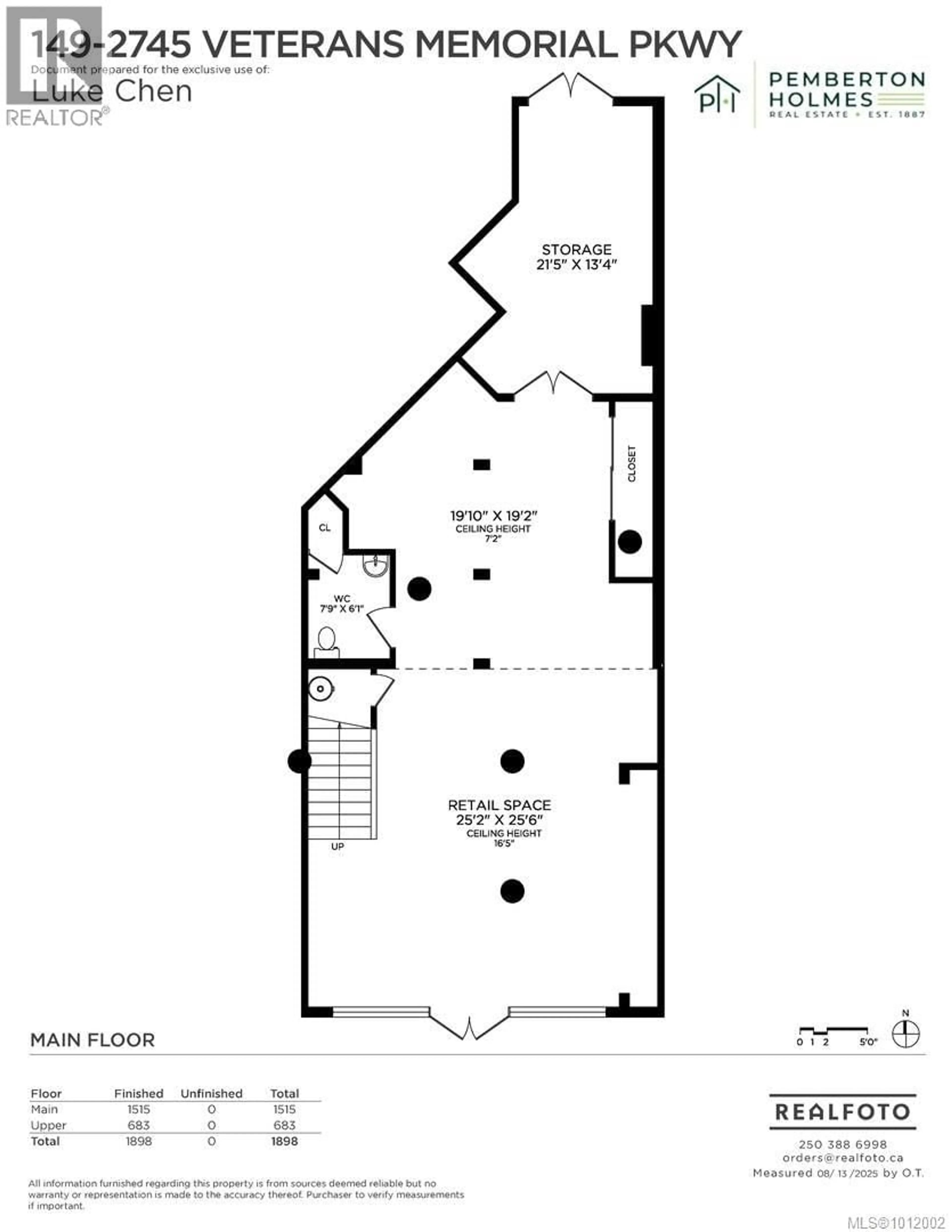 Floor plan for 149 - 2745 VETERANS MEMORIAL PARKWAY, Langford British Columbia V9B0H4