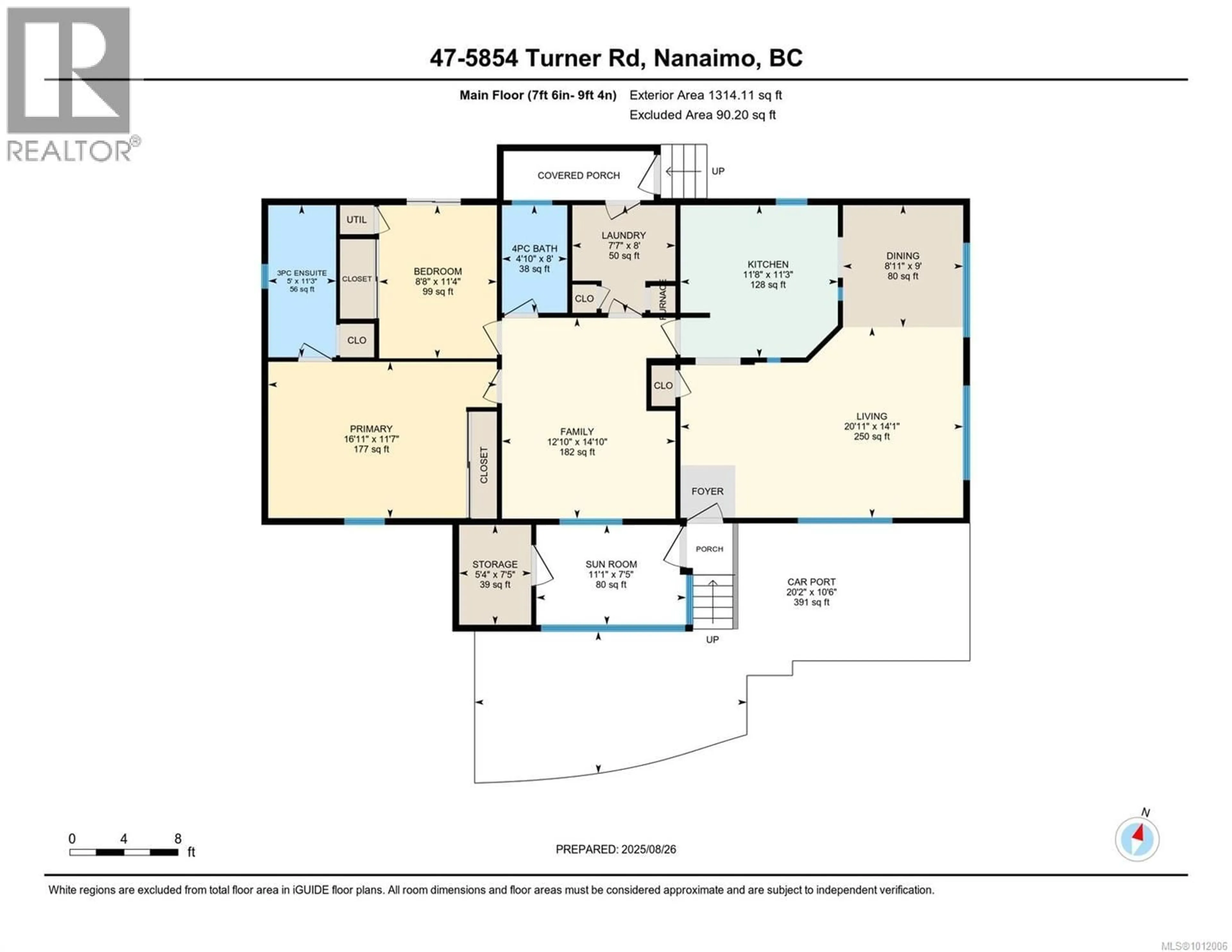Floor plan for 47 - 5854 TURNER ROAD, Nanaimo British Columbia V9T2N6