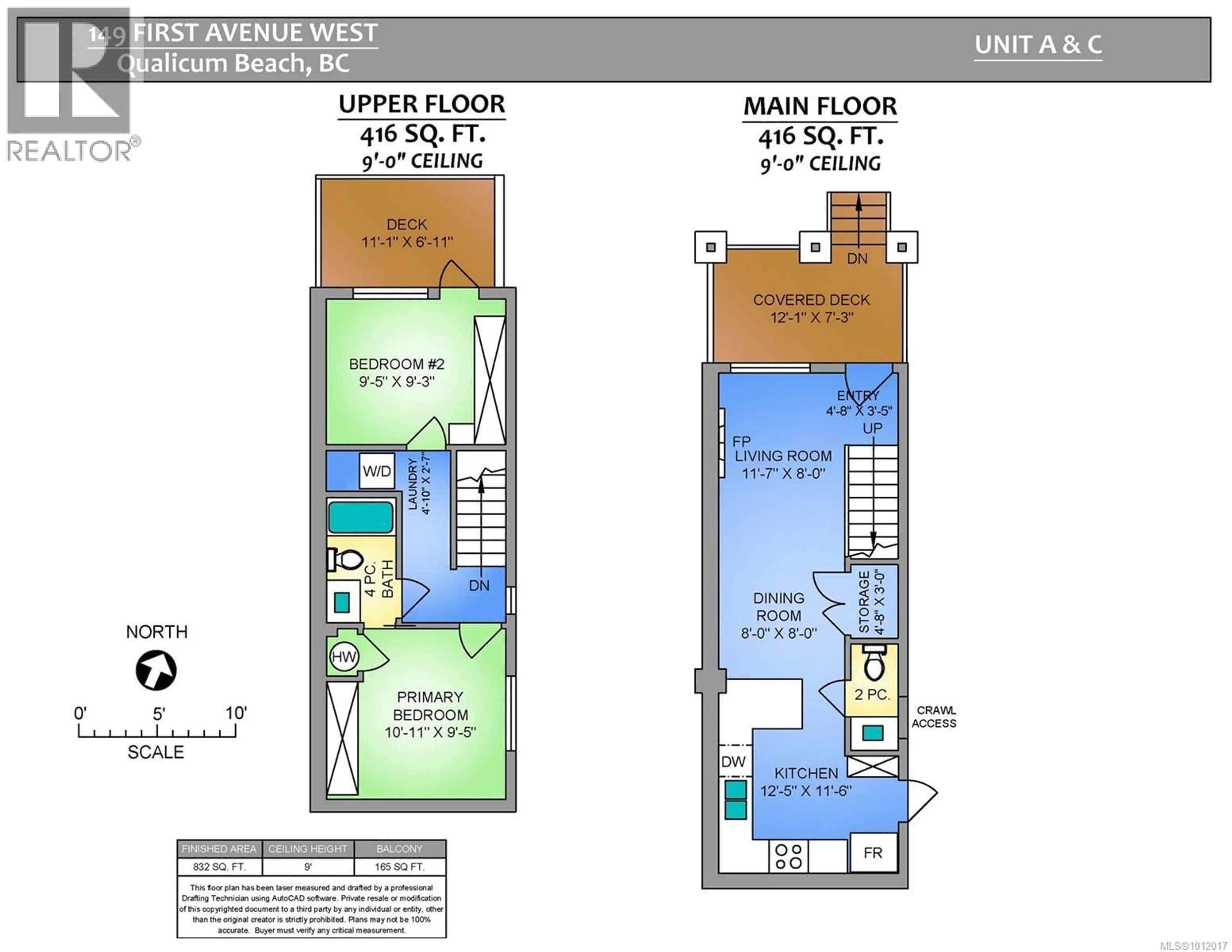 Floor plan for C - 149 FIRST AVENUE WEST, Qualicum Beach British Columbia V9K1G9