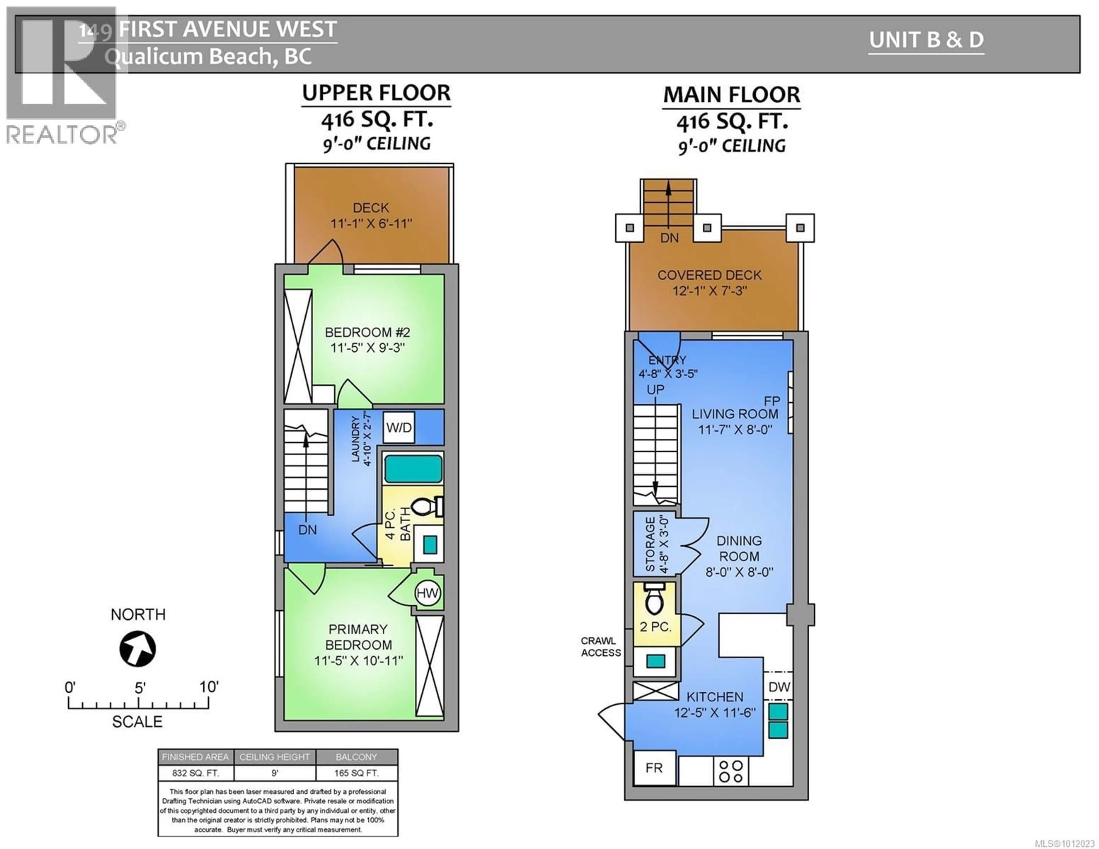Floor plan for B - 149 FIRST AVENUE WEST, Qualicum Beach British Columbia V9K1G9