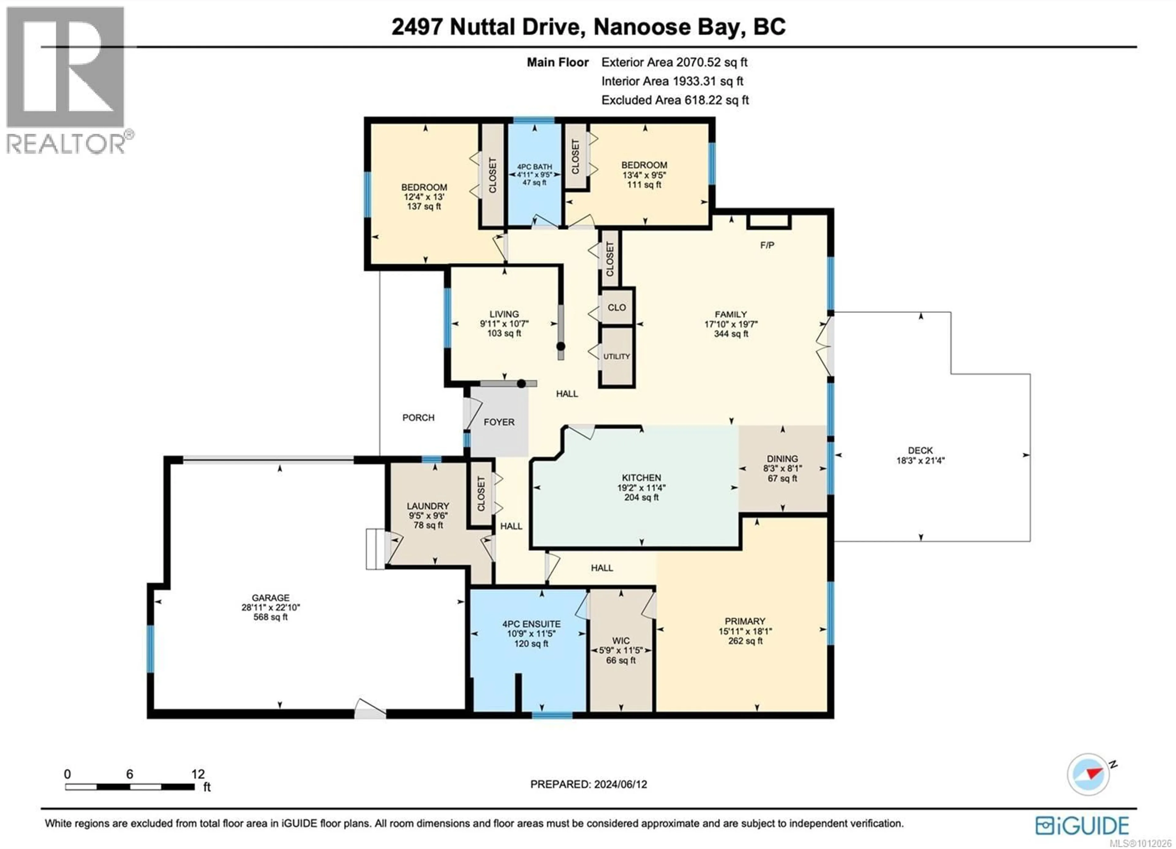 Floor plan for 2497 NUTTAL DRIVE, Nanoose Bay British Columbia V9P9B4