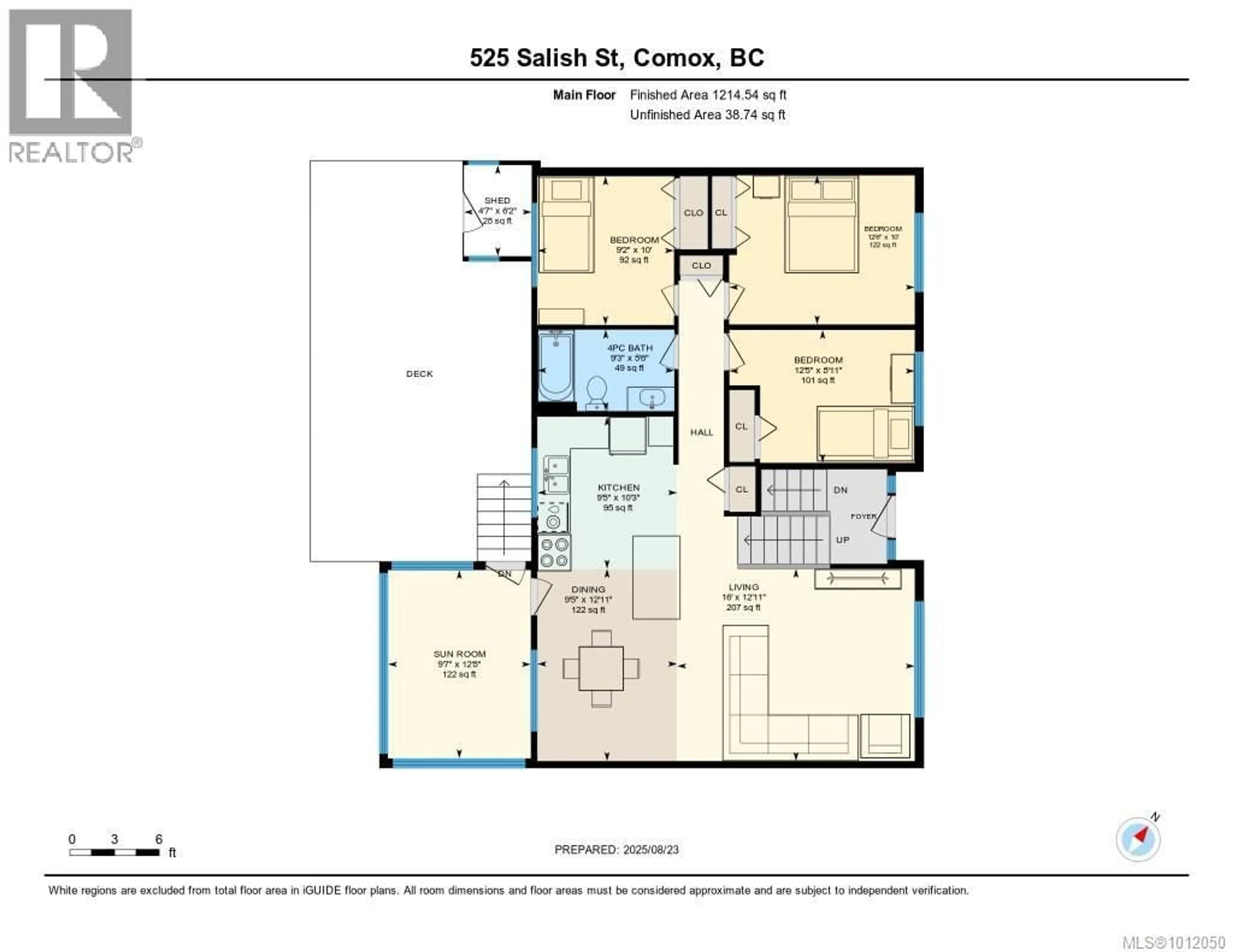 Floor plan for 525 SALISH STREET, Comox British Columbia V9M5L5