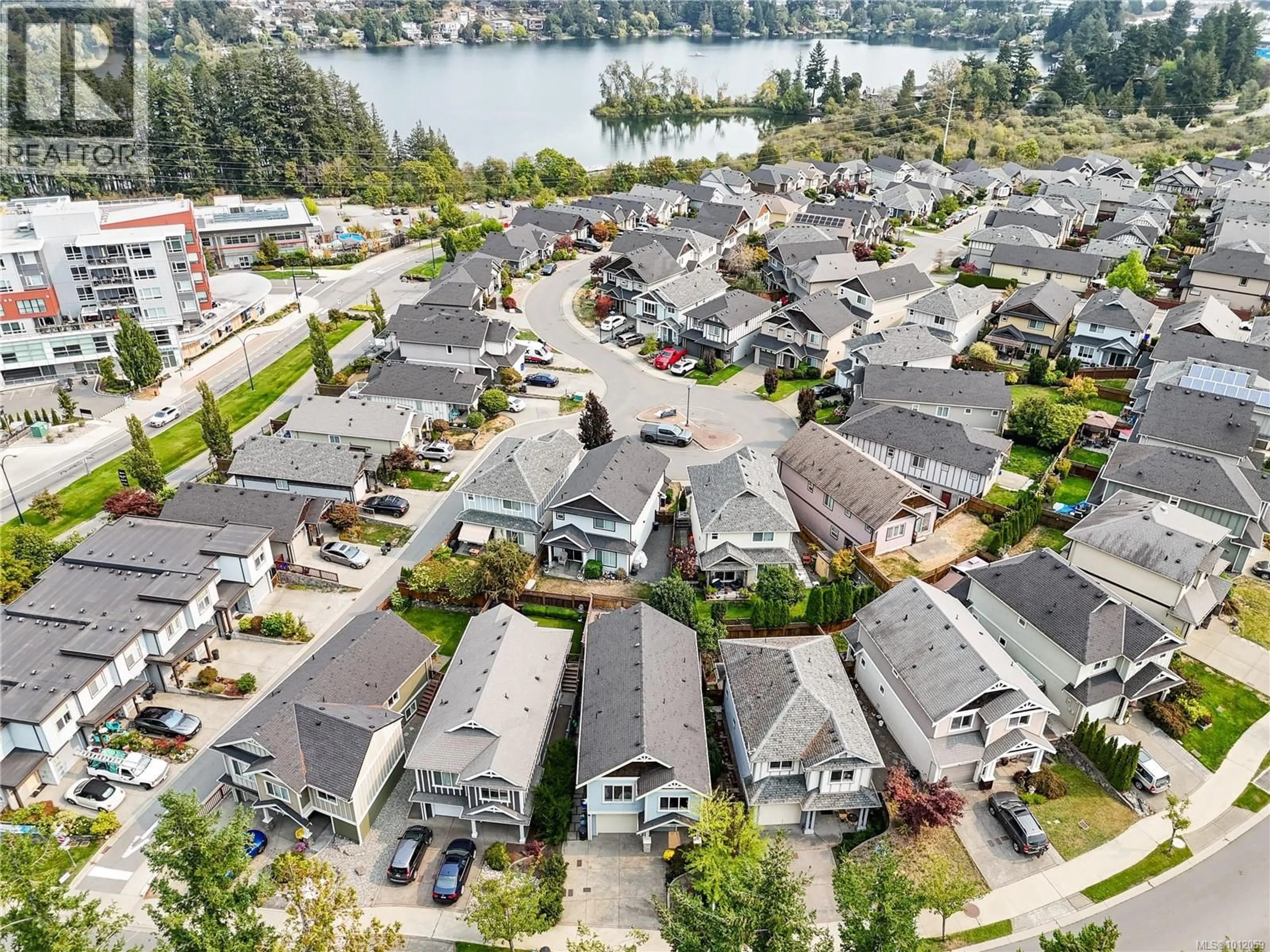 A pic from outside/outdoor area/front of a property/back of a property/a pic from drone, water/lake/river/ocean view for 3108 LANGFORD LAKE ROAD, Langford British Columbia V9B0L9