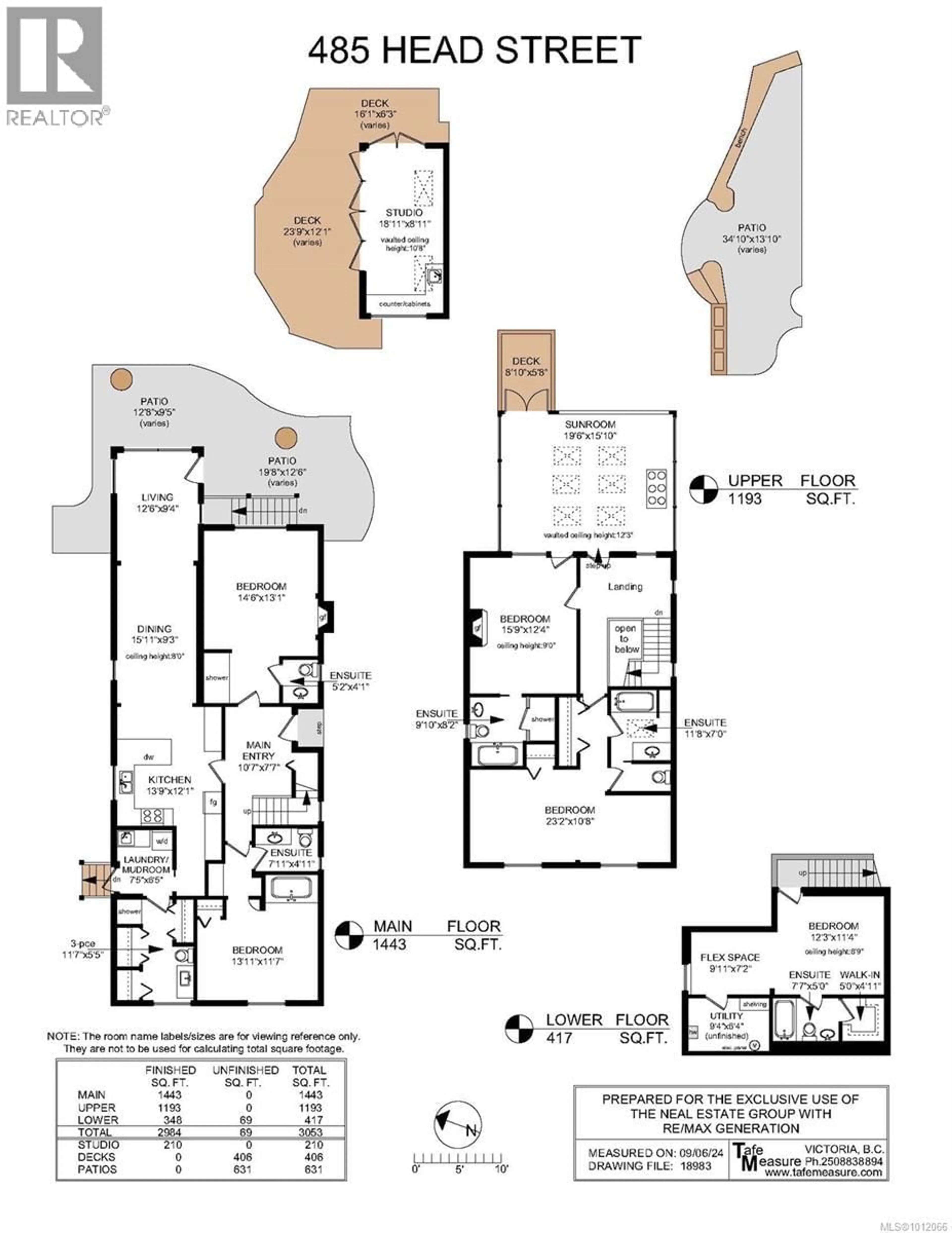 Floor plan for 485 HEAD STREET, Esquimalt British Columbia V9A5S1