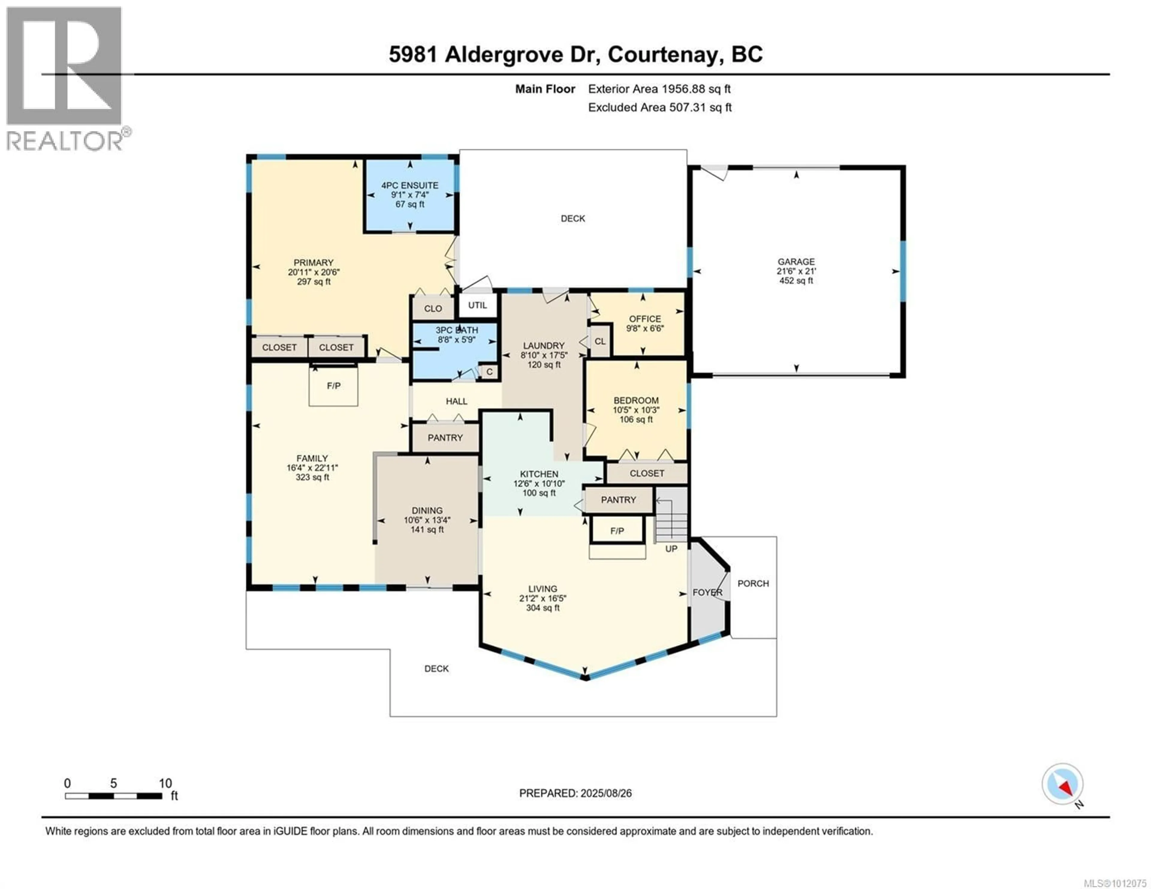 Floor plan for 5981 ALDERGROVE DRIVE, Courtenay British Columbia V9J1W3