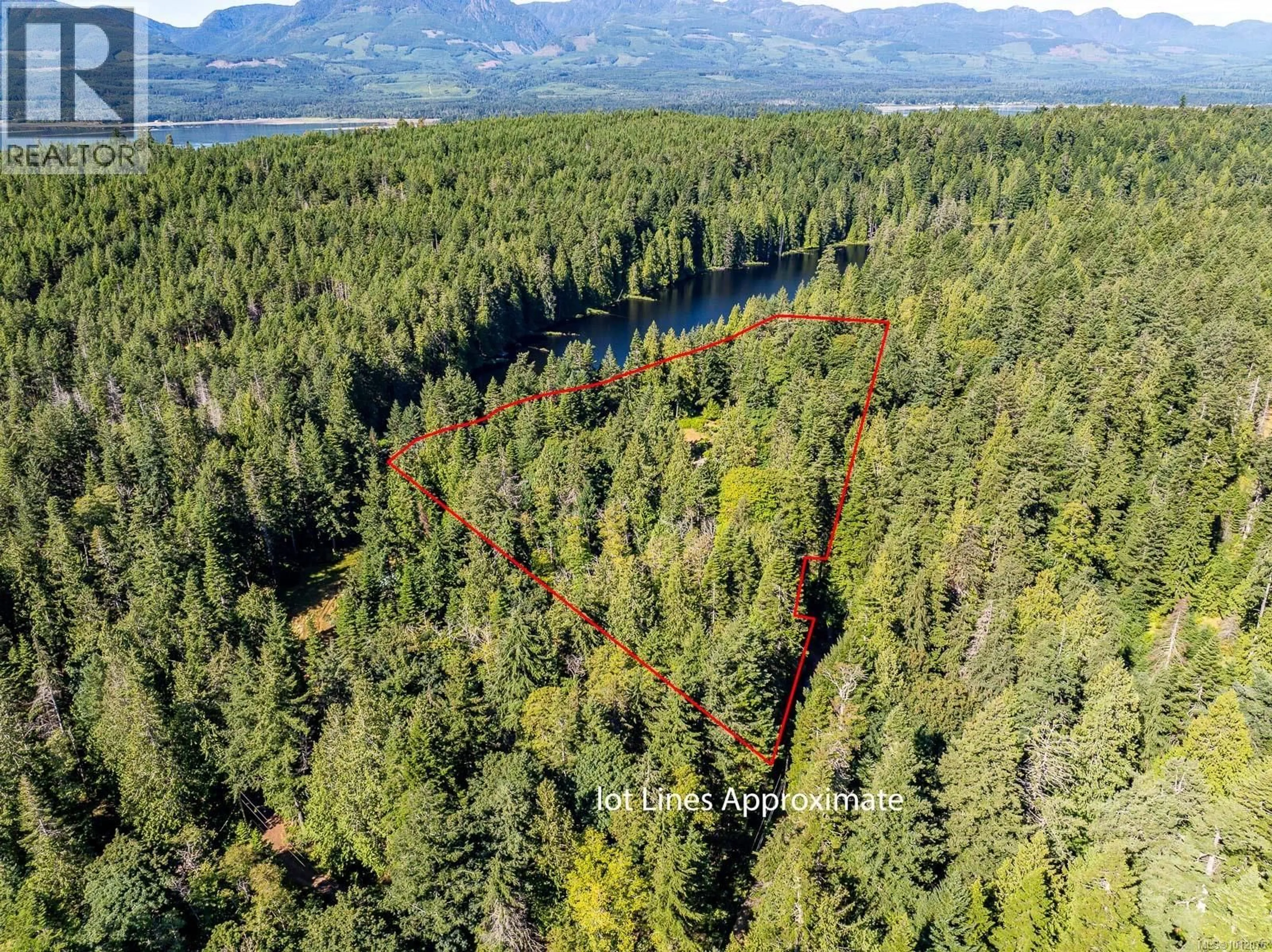 A pic from outside/outdoor area/front of a property/back of a property/a pic from drone, forest/trees view for 8905 MALLARD WAY, Denman Island British Columbia V0R1T0