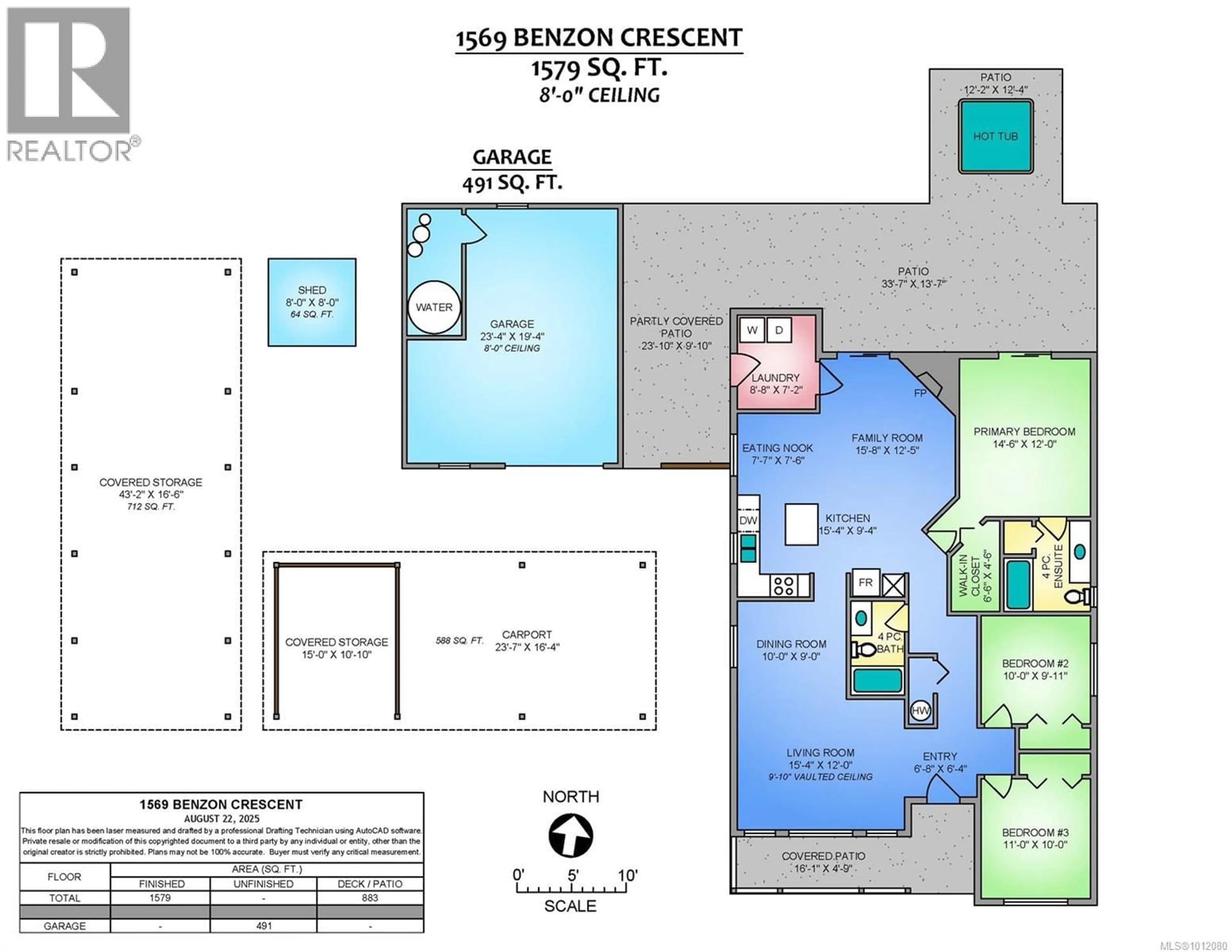 Floor plan for 1569 BENZON CRESCENT, Errington British Columbia V0R1V0