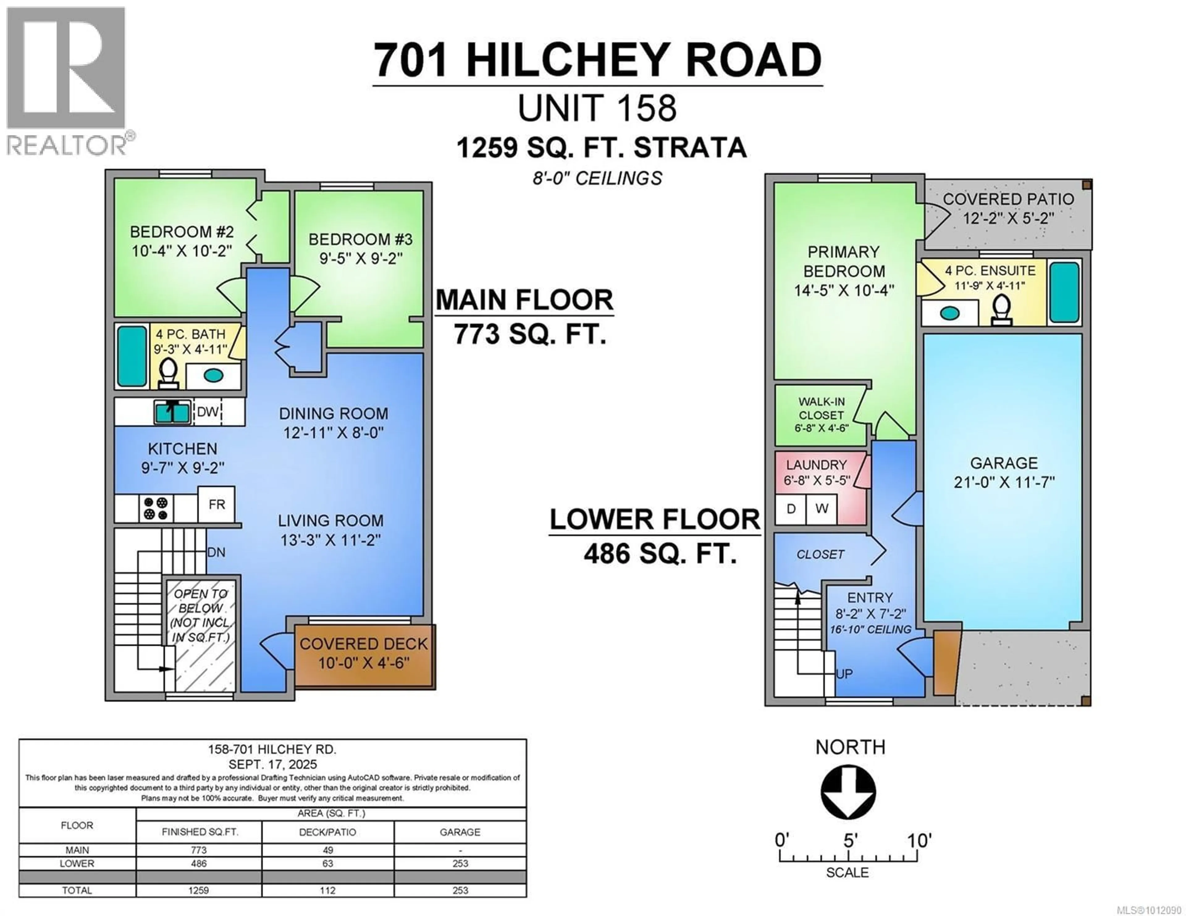 Floor plan for 158 - 701 HILCHEY ROAD, Campbell River British Columbia V9W0A2