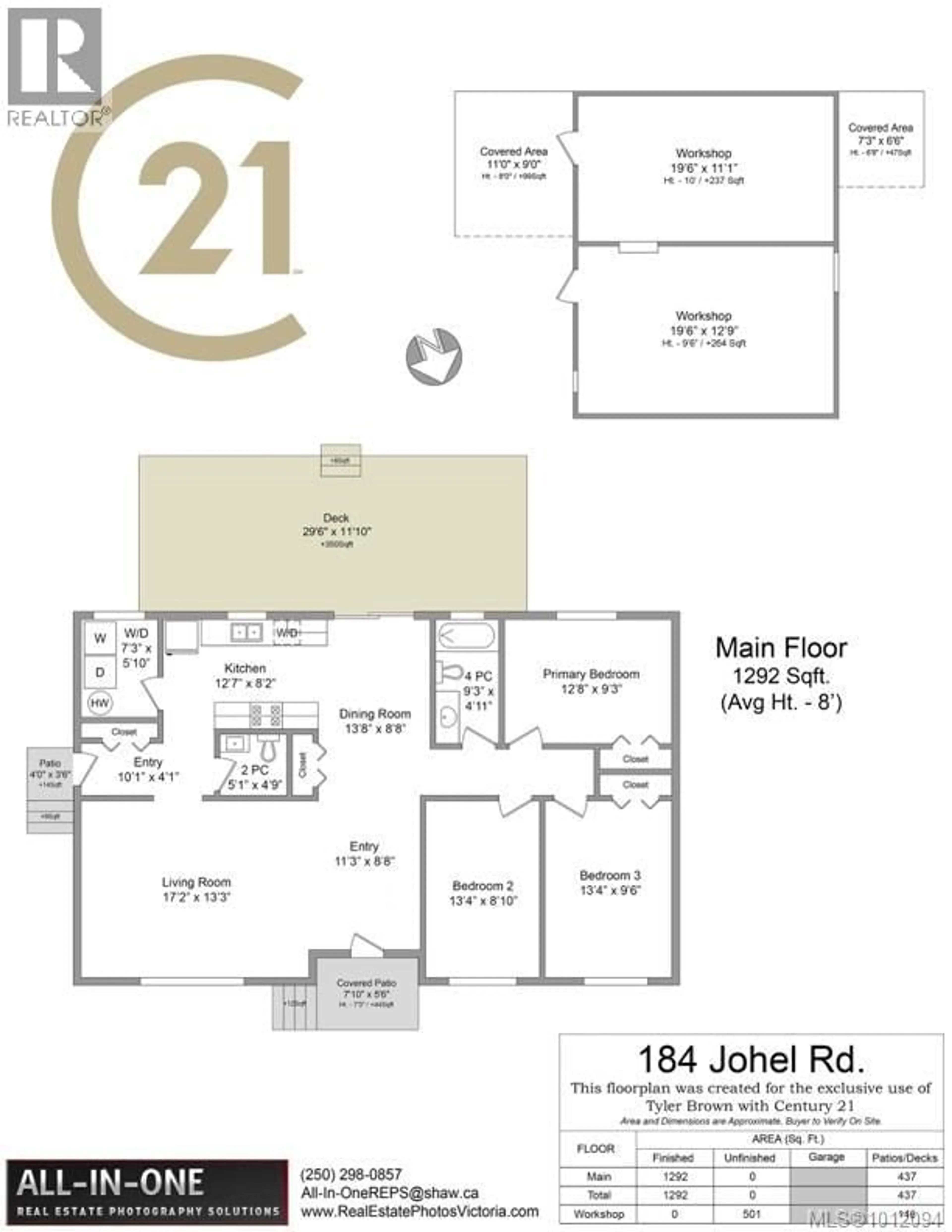 Floor plan for 184 JOHEL ROAD, Lake Cowichan British Columbia V0R2G0