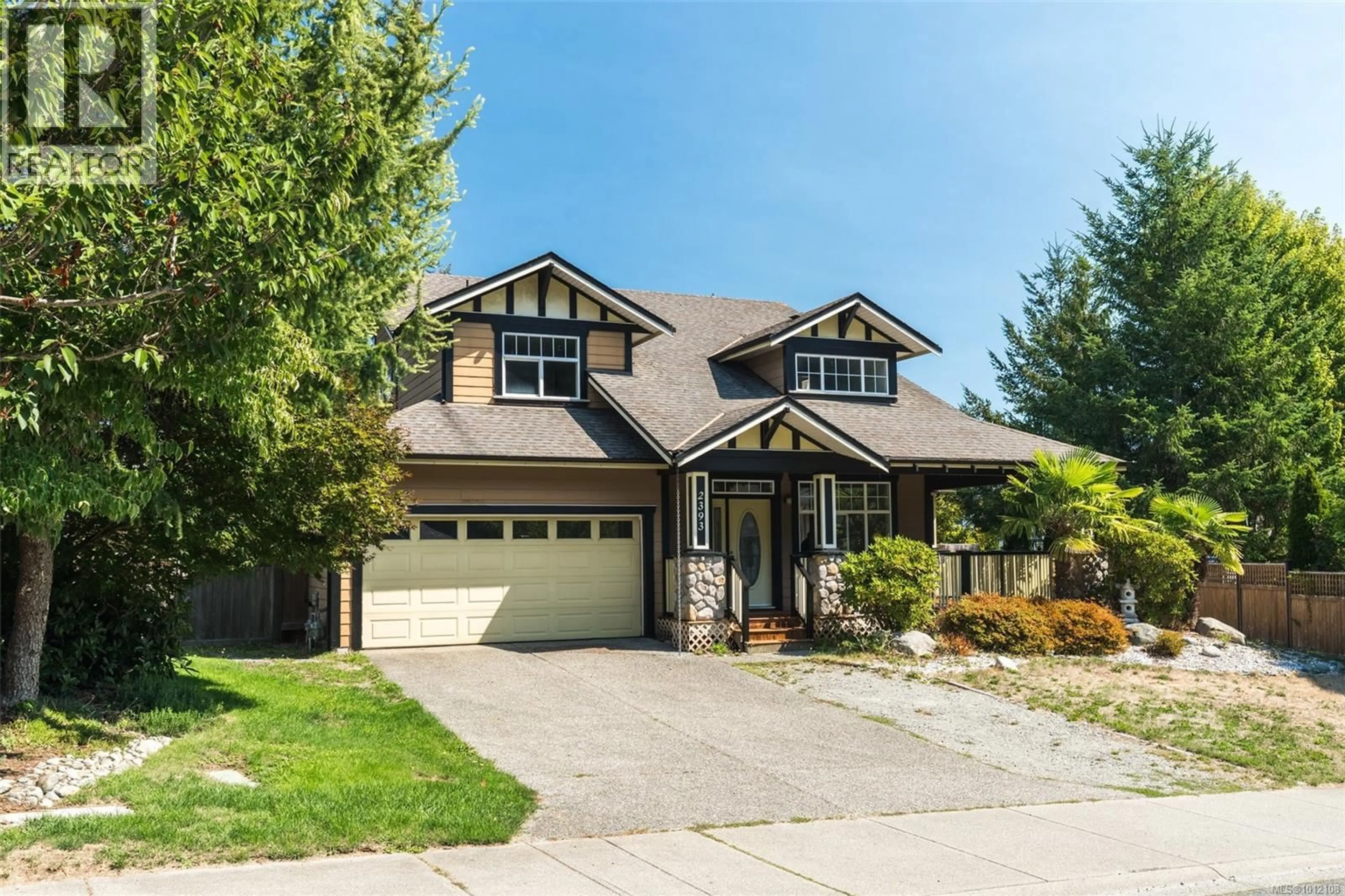 Home with vinyl exterior material, street for 2393 SUNRIVER WAY, Sooke British Columbia V9Z0Y5