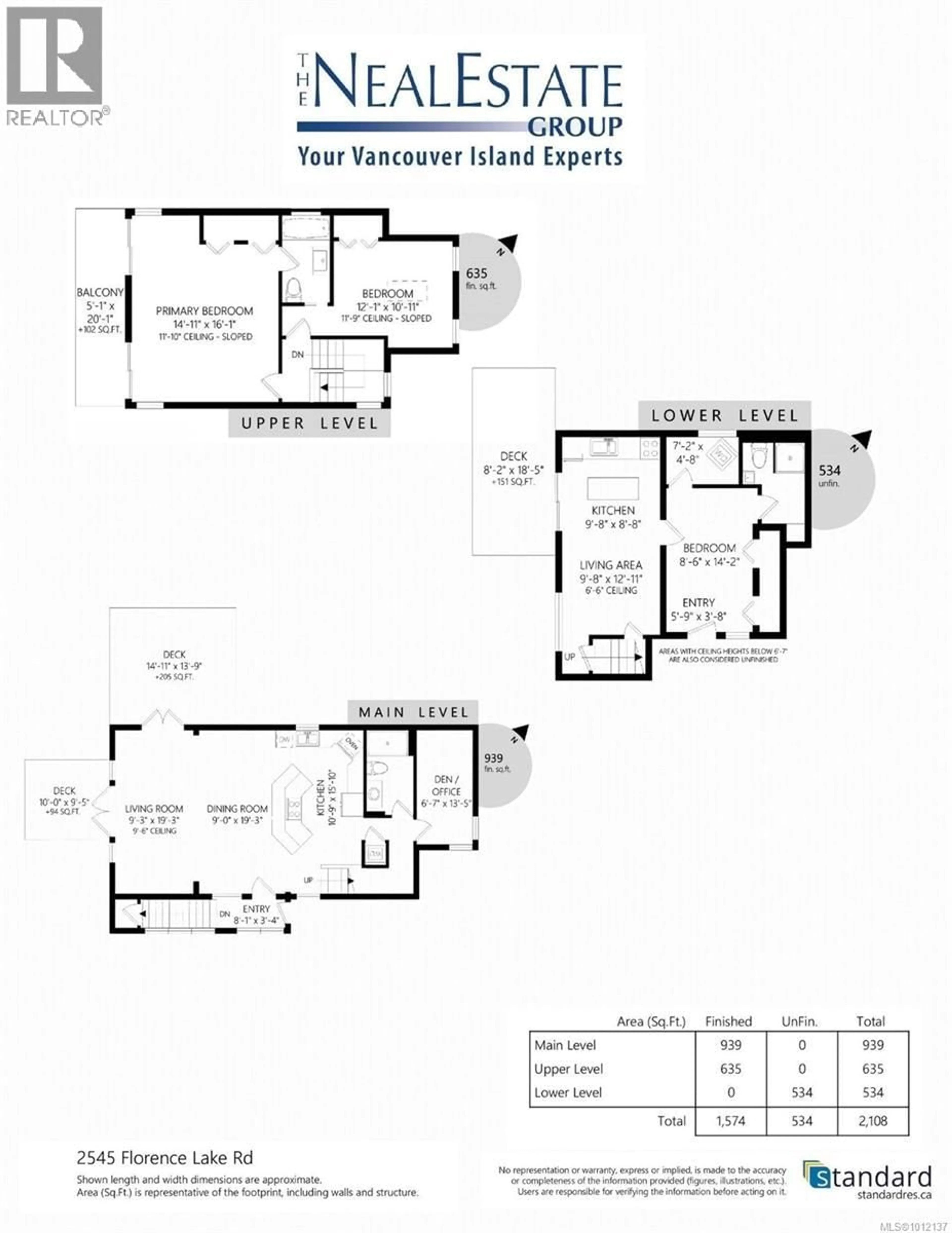 Floor plan for 2545 FLORENCE LAKE ROAD, Langford British Columbia V9B4H4
